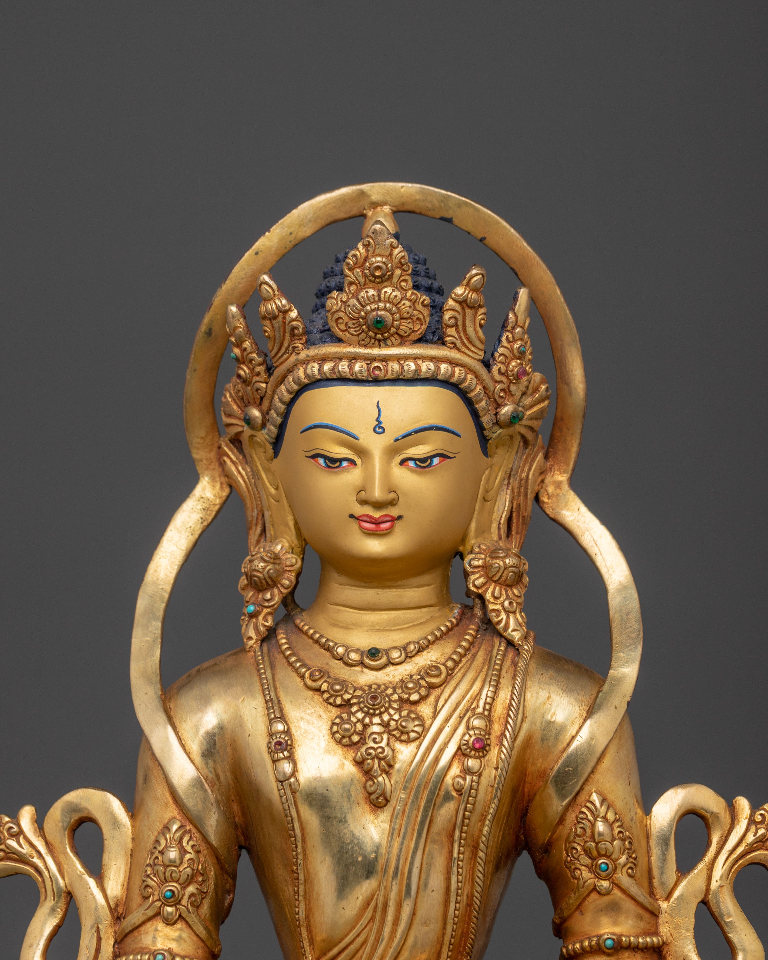 Crown Shakyamuni Buddha Statue | Eternal Peace