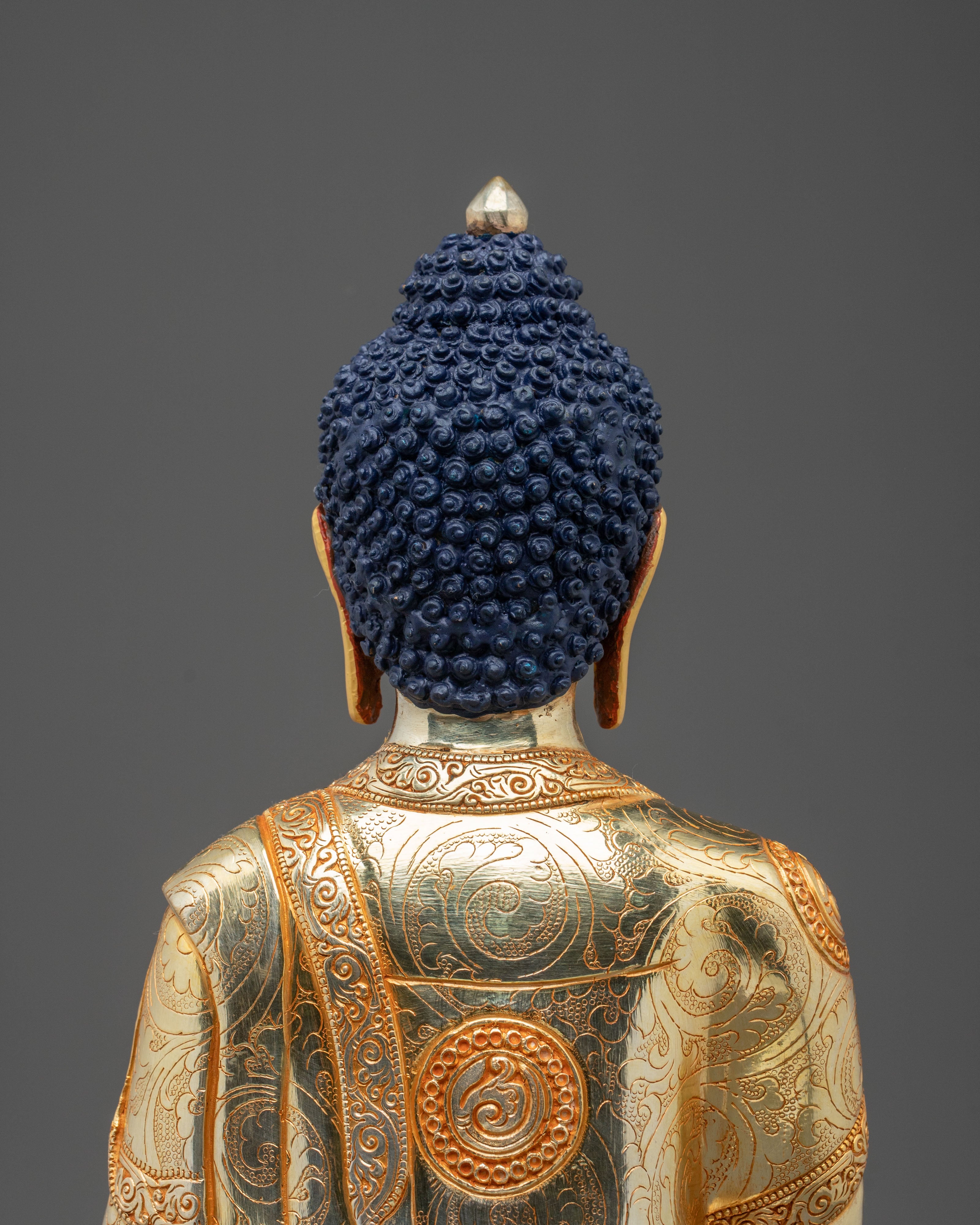 Shakyamuni Buddha Statue | Golden Meditative Figurine