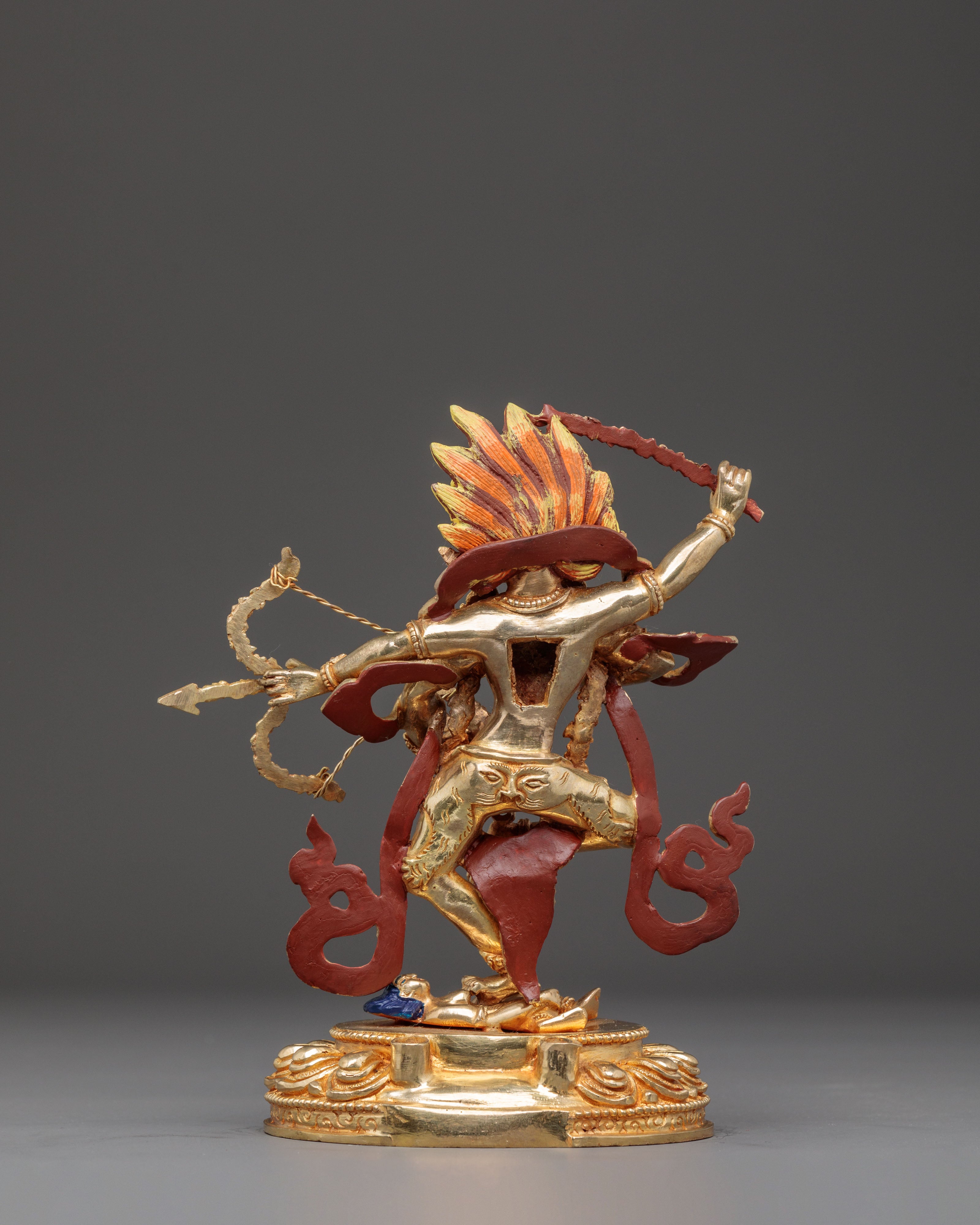 Golden Statue of Dakini Kurukulla | Tantric Goddess of Love
