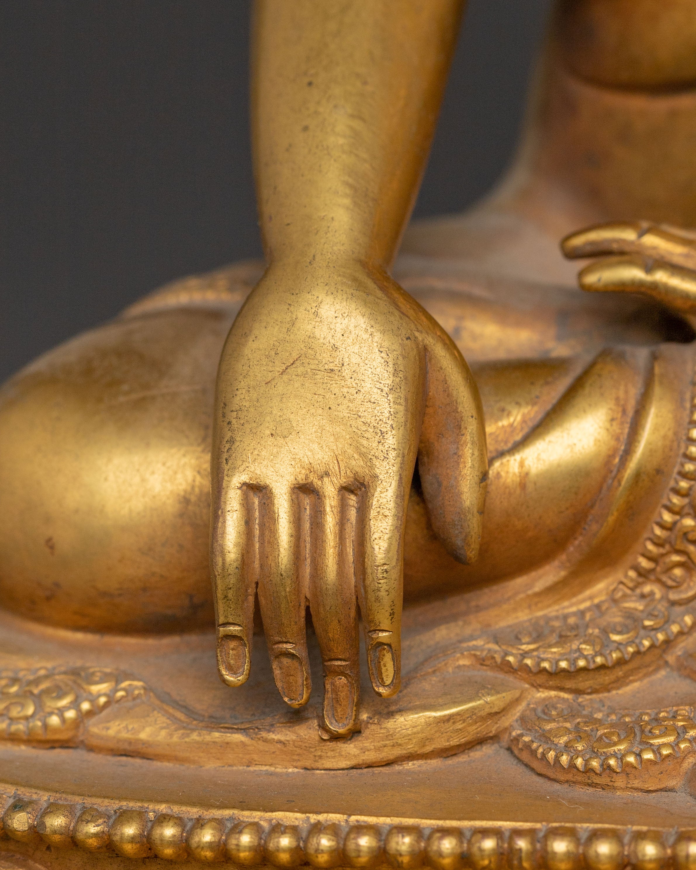 Shakyamuni Buddha Statue on Throne | Spiritual Figure