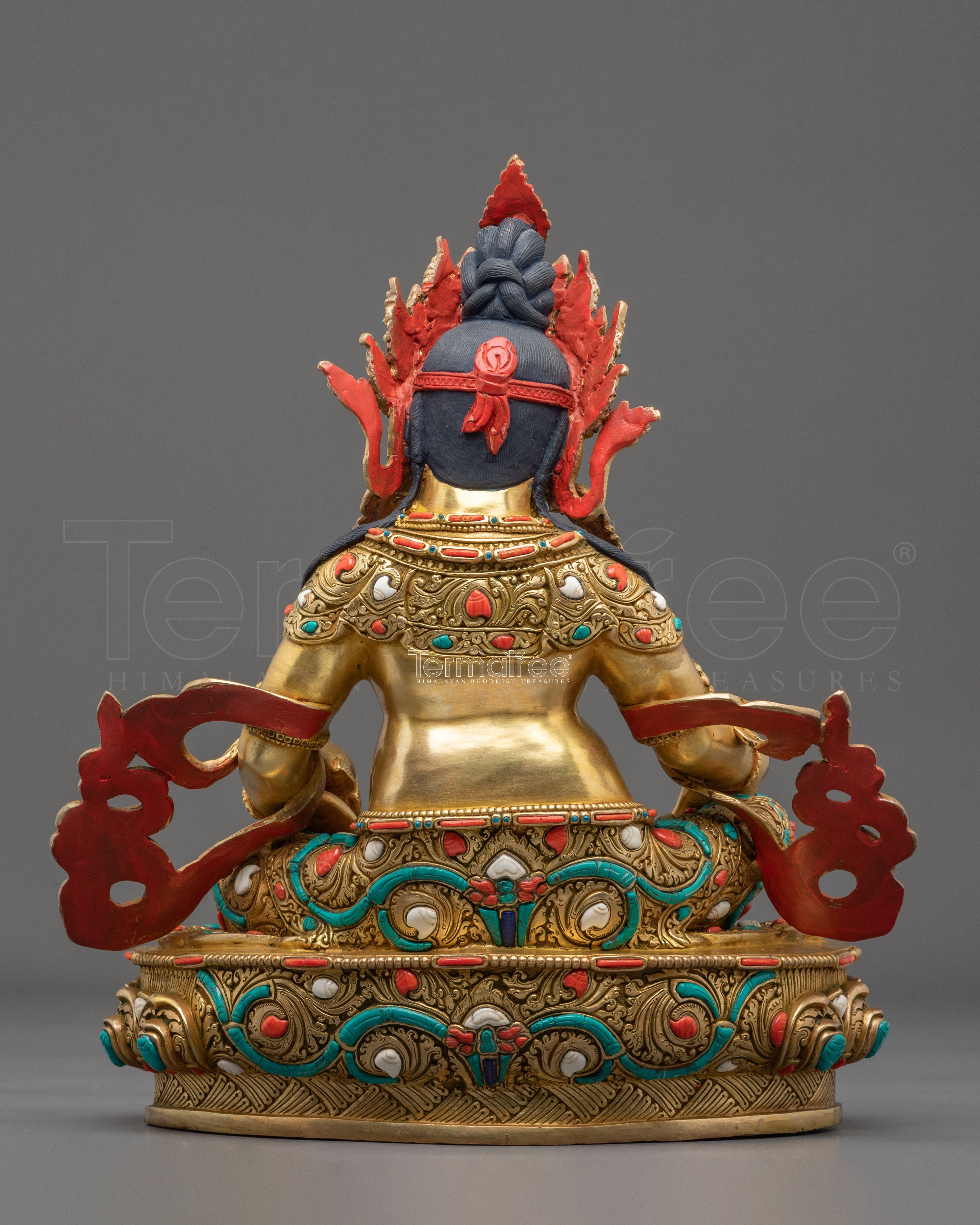 Tibetan Deity Dzambhala Copper Sculpture | Home Decor
