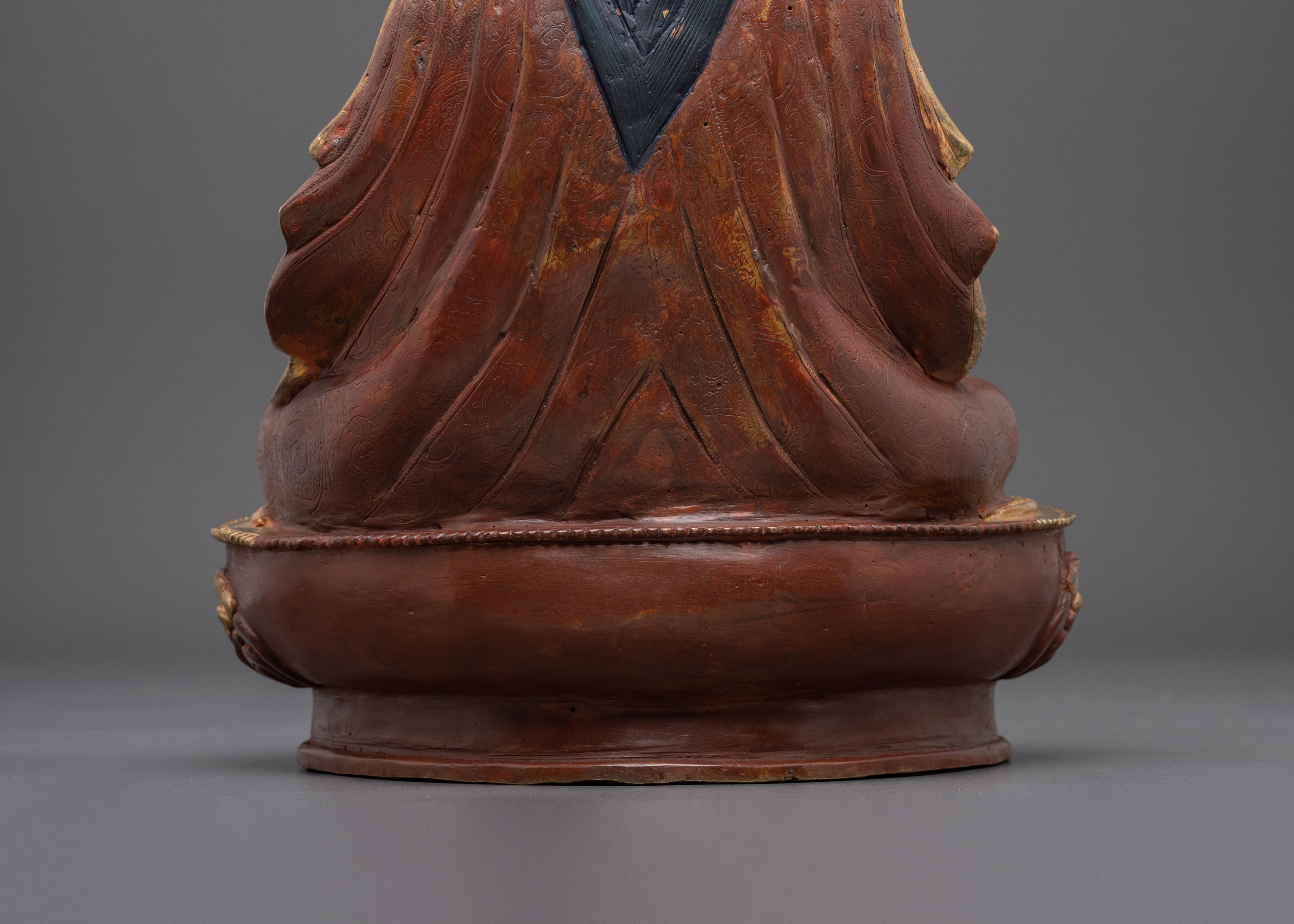 Guru Tsokye Dorje Buddhist Master Statue | 24K Gold Gilded