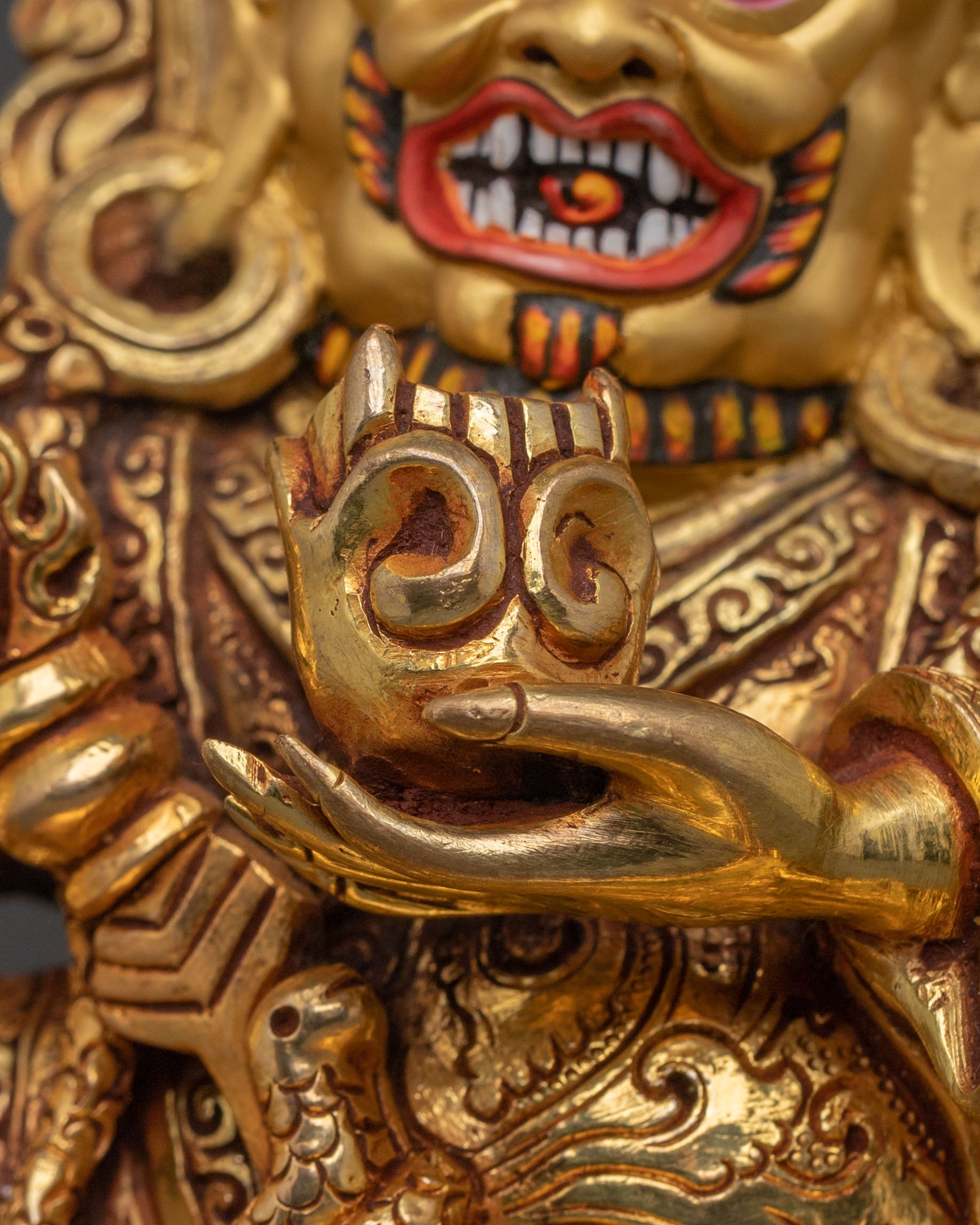 Mahakala Bernakchen Sculpture | Protector Deity