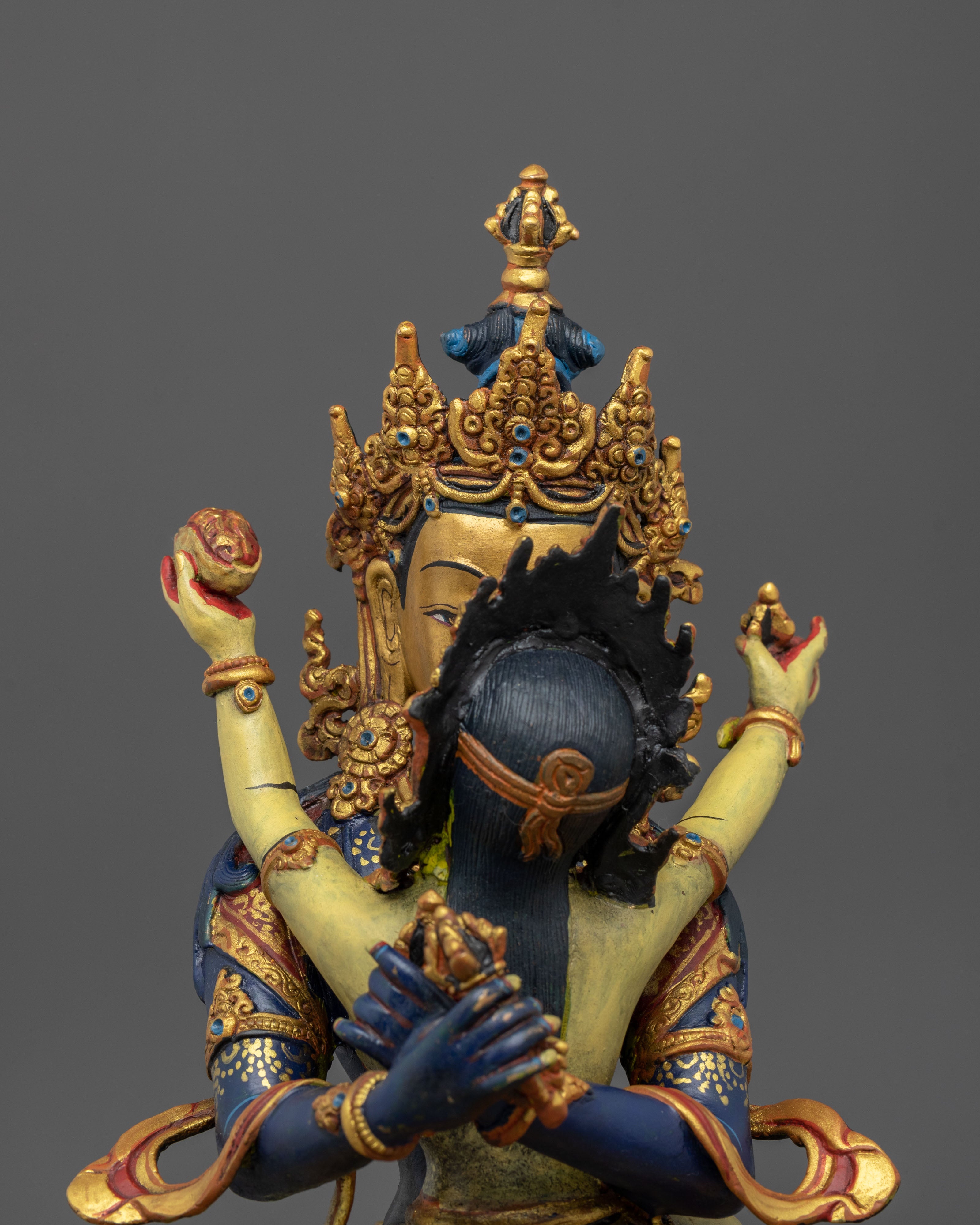 Vajradhara Sculpture with Consort | Home Decor