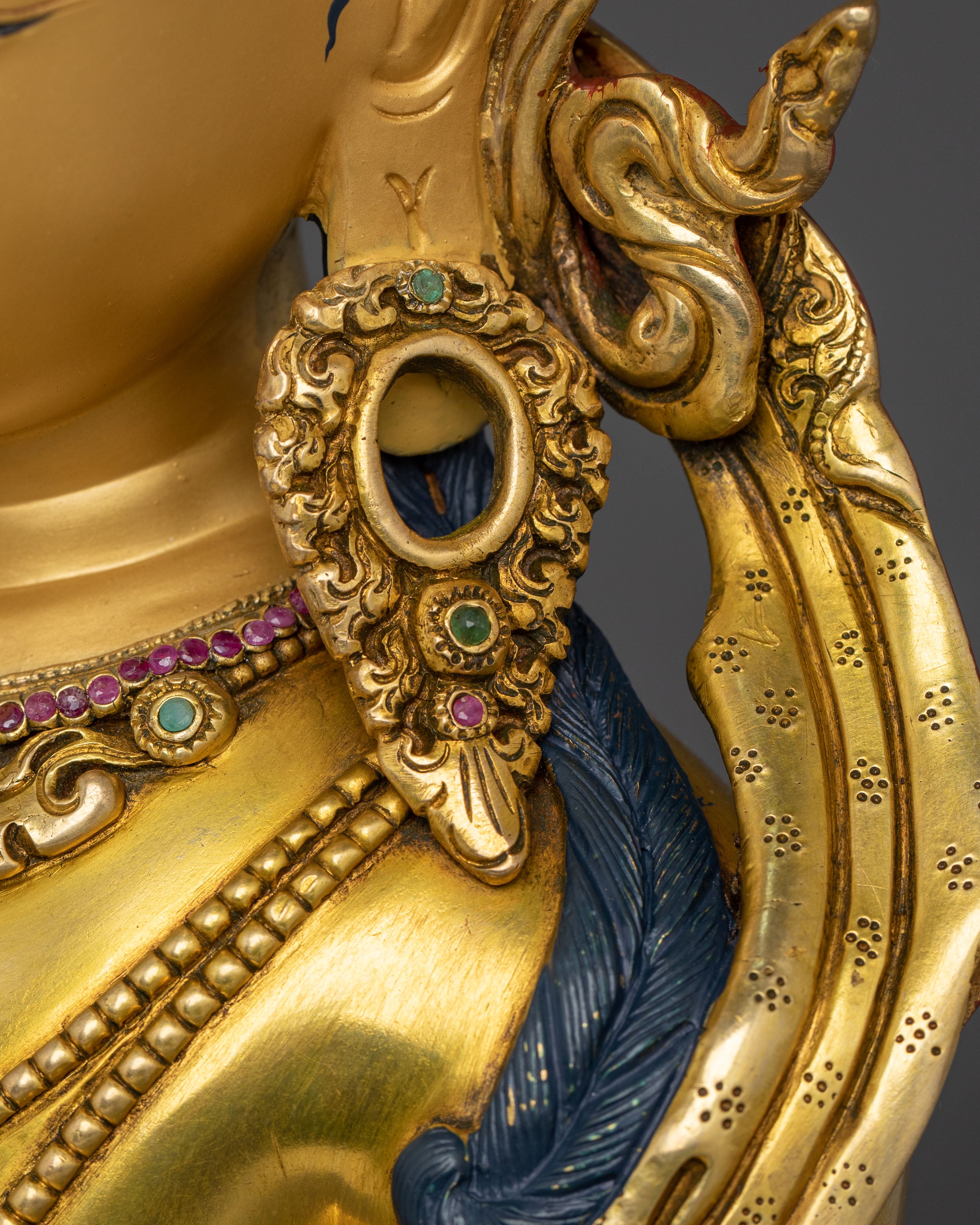 Handmade Kshitigarbha Sacred Sculpture | Bodhisattva of Great Vows