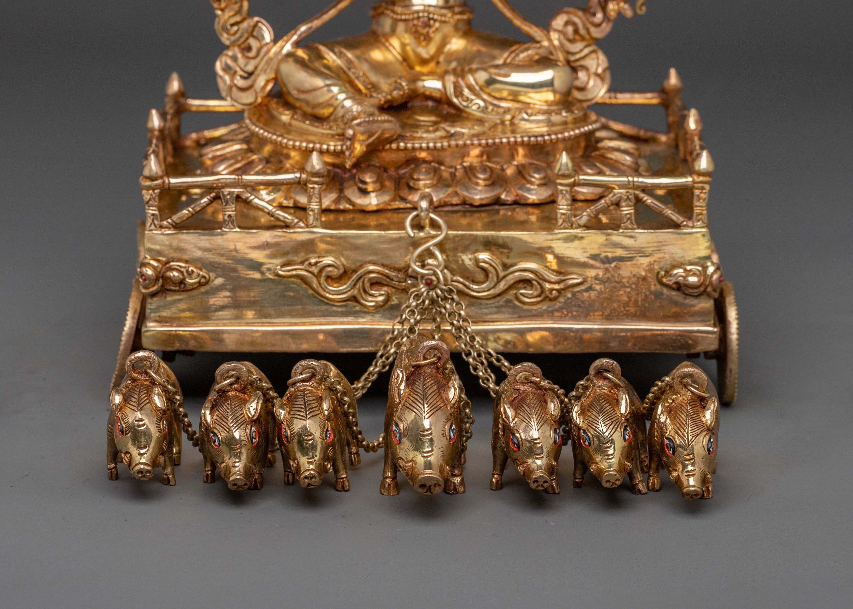 Goddess Marichi Statue with 24K Gold Gilding