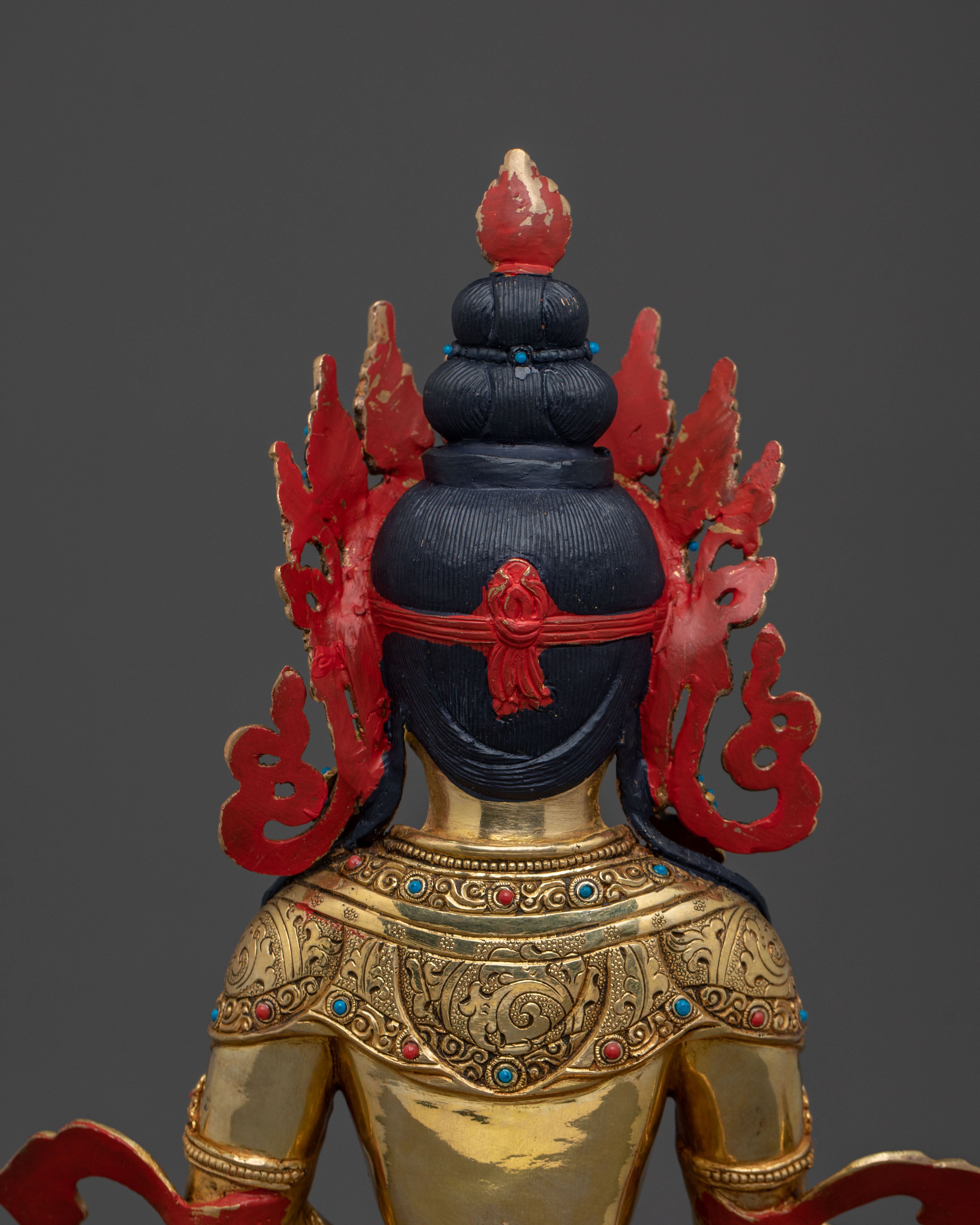 Kshitigarbha Tibetan Sculpture: Bodhisattva of Compassion