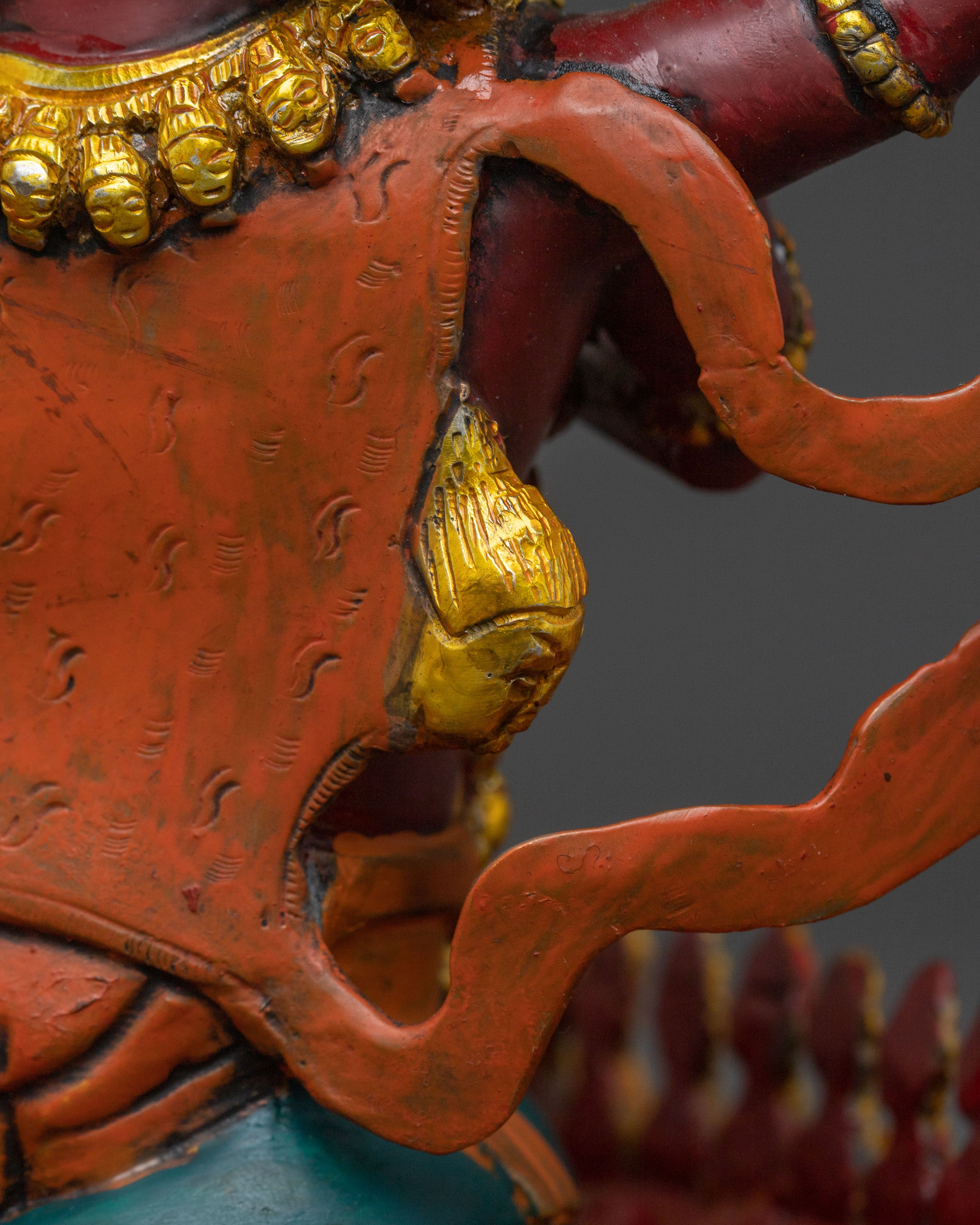 Rahula Wrathful Protector Statue | Handcrafted Devotion