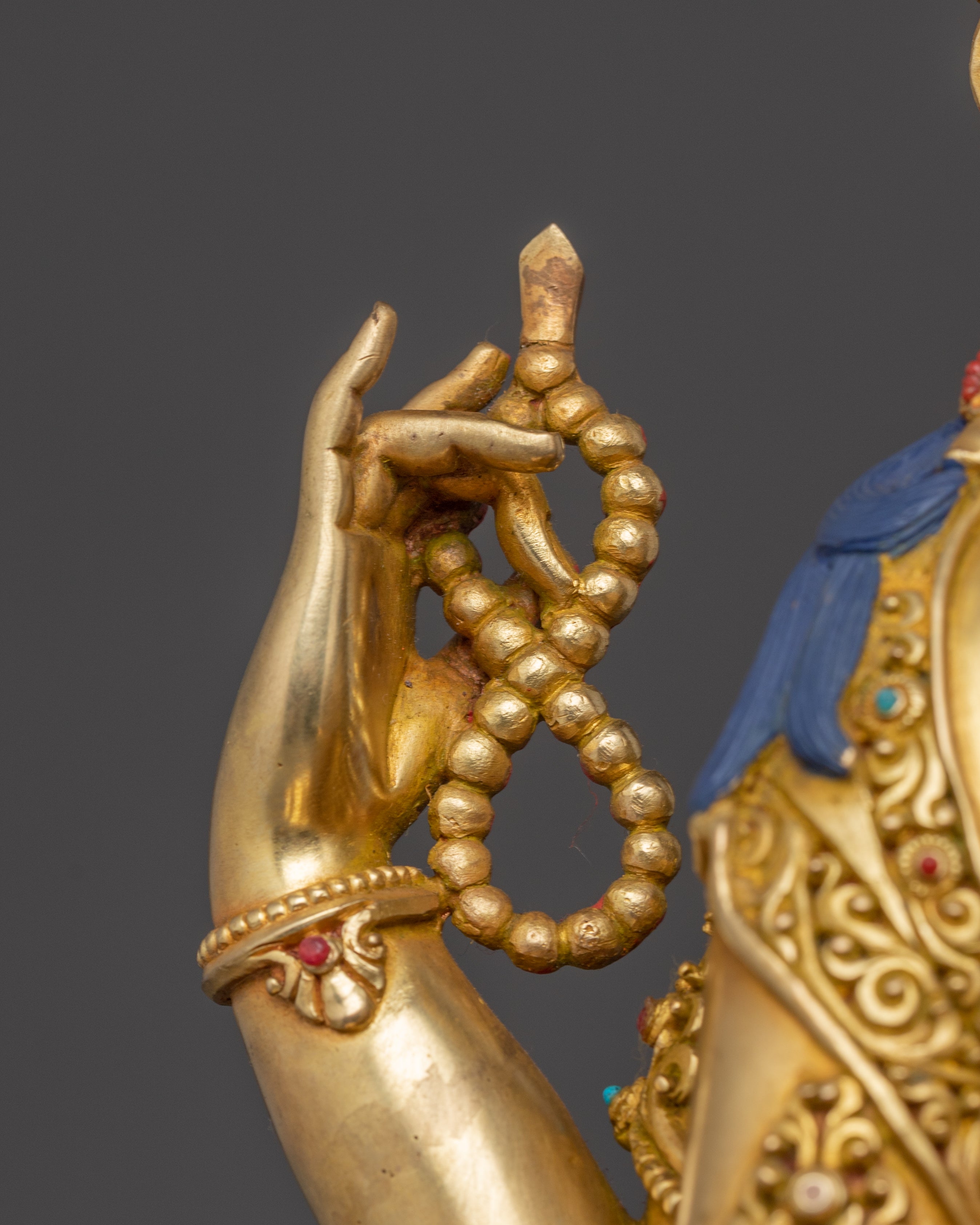 Himalayan Handcrafted Sculpture of Bodhisattva Chenrezig