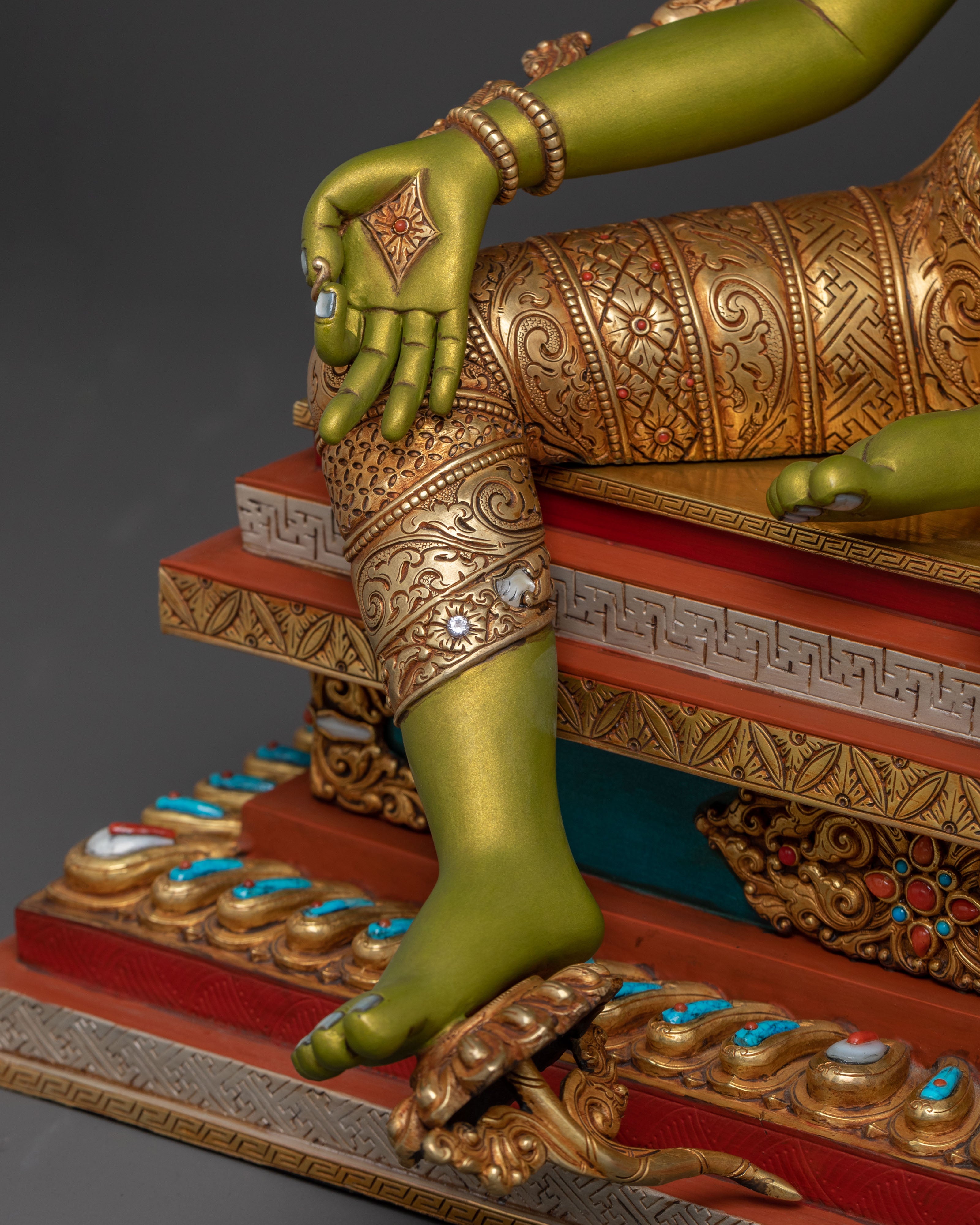 Magnificence Green Tara Sculpture | Swift Compassion