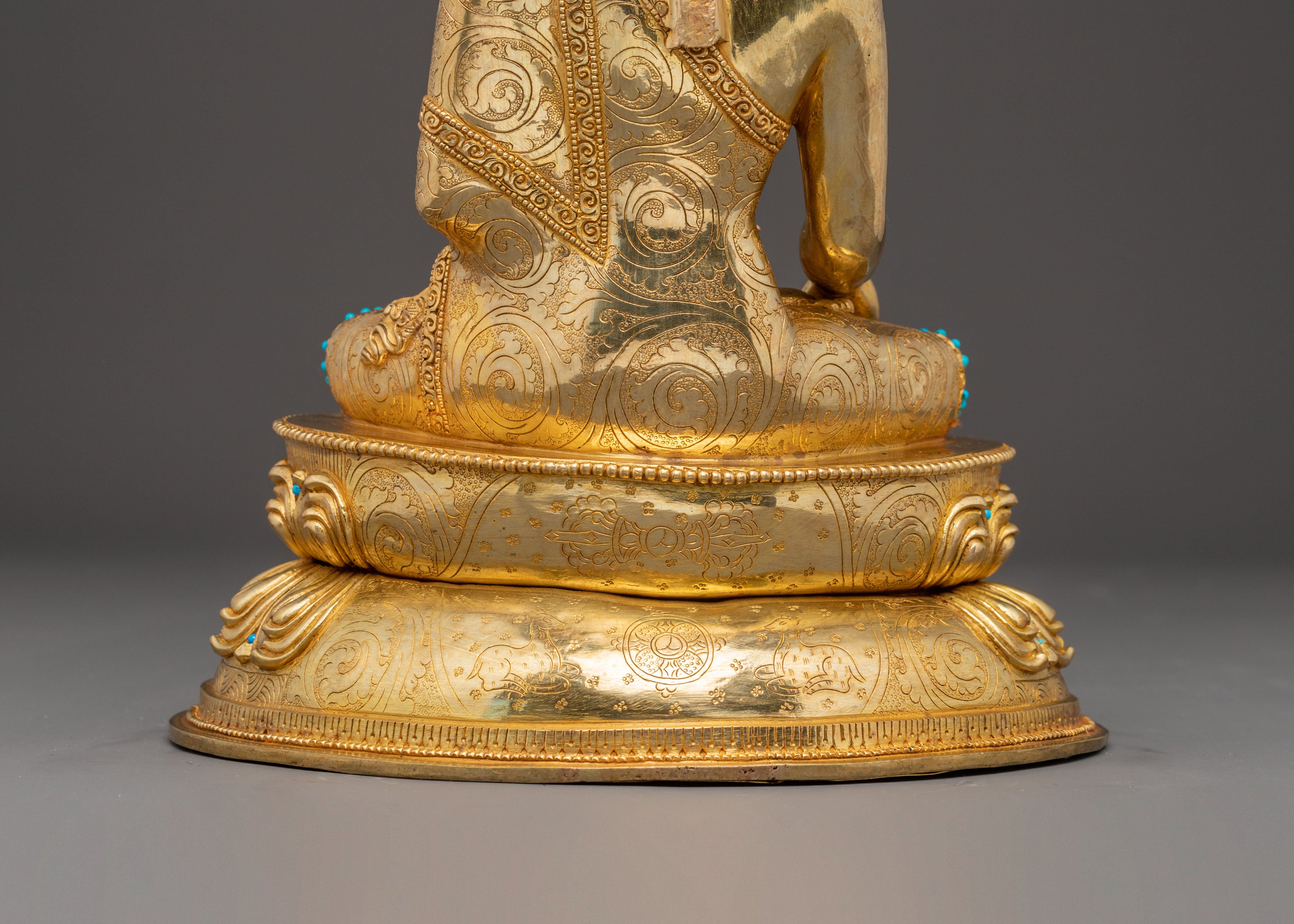 Handcrafted Radiant Shakyamuni Buddha Art | Peaceful Dharma Icon