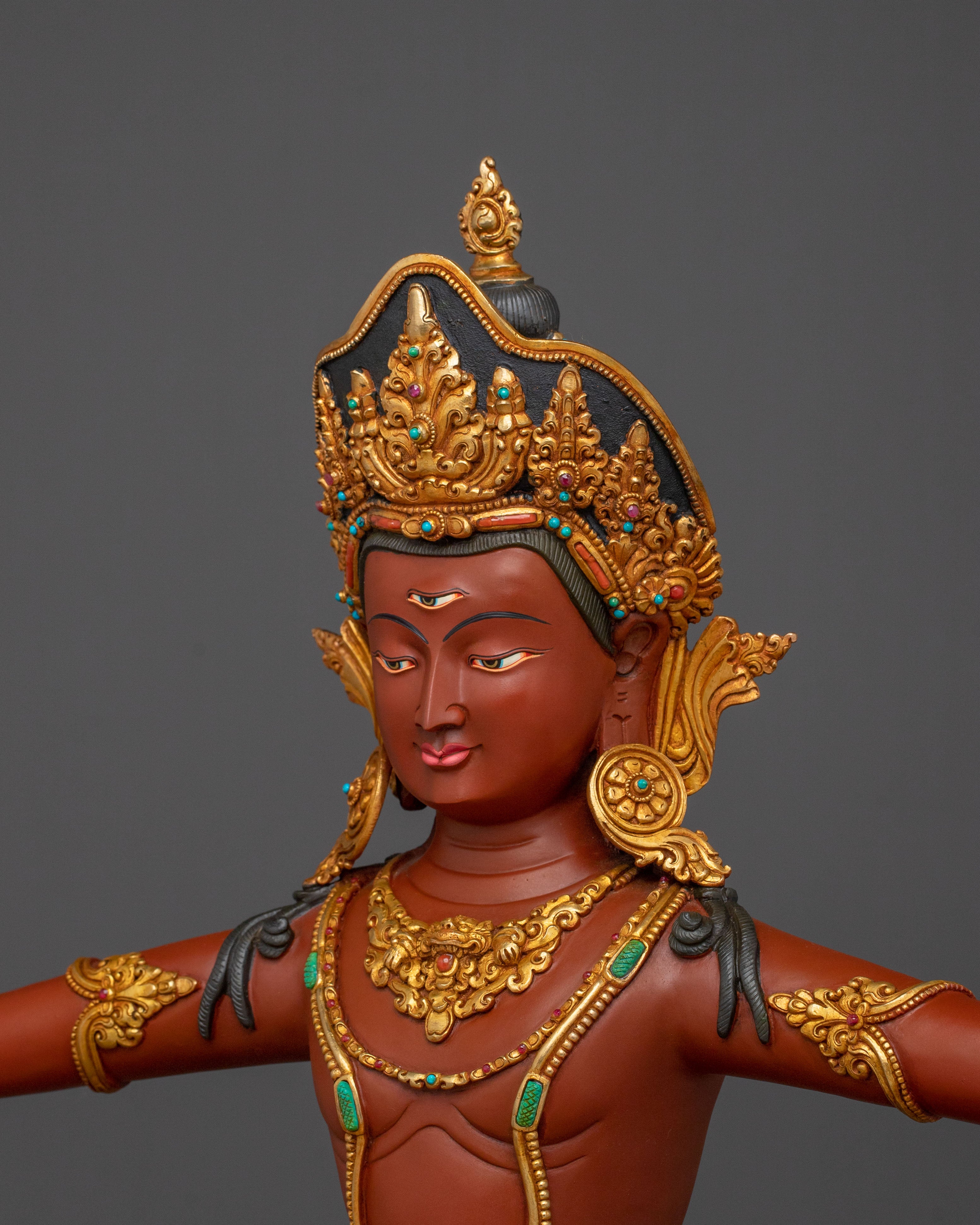 Handmade Statue of Indra: Protector of the Universe