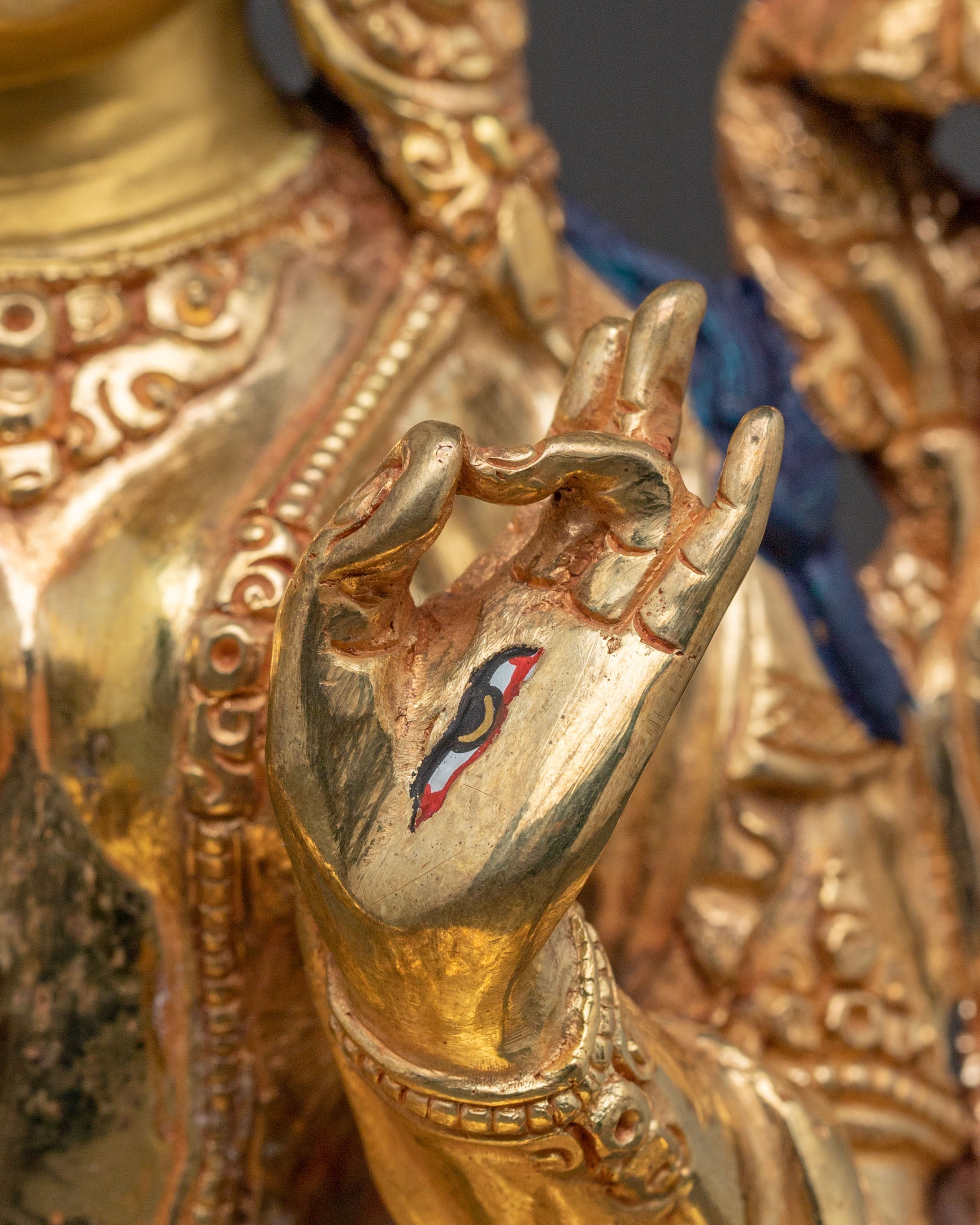 White Tara Blessed Statue | Hand-Gilded Copper Statue