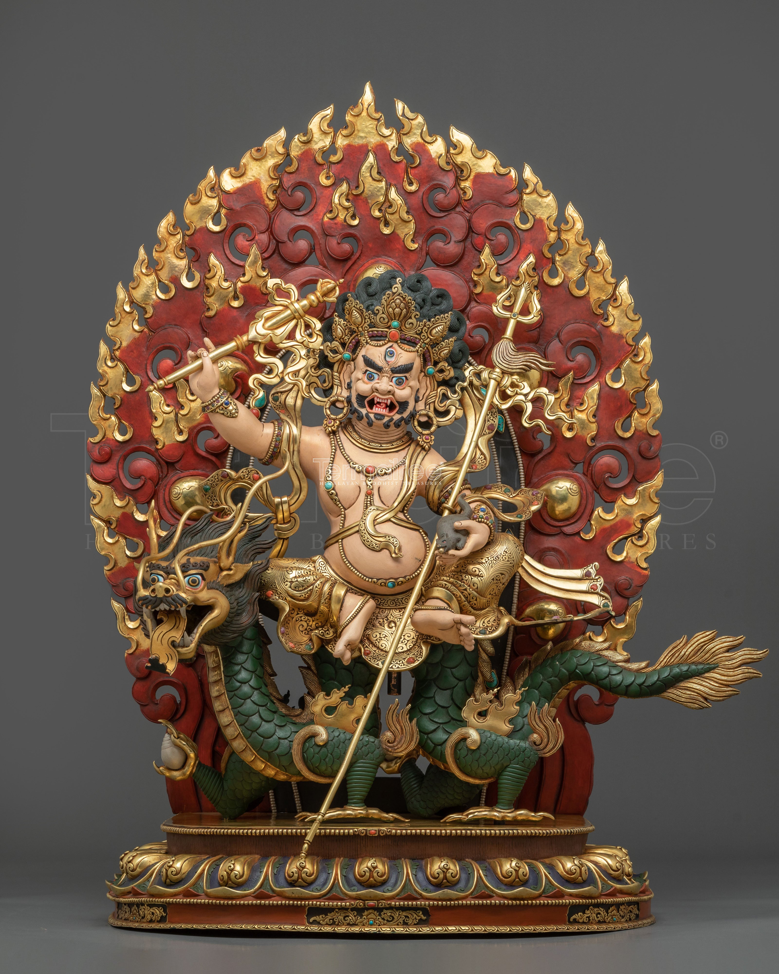 White Dzambhala Statue 