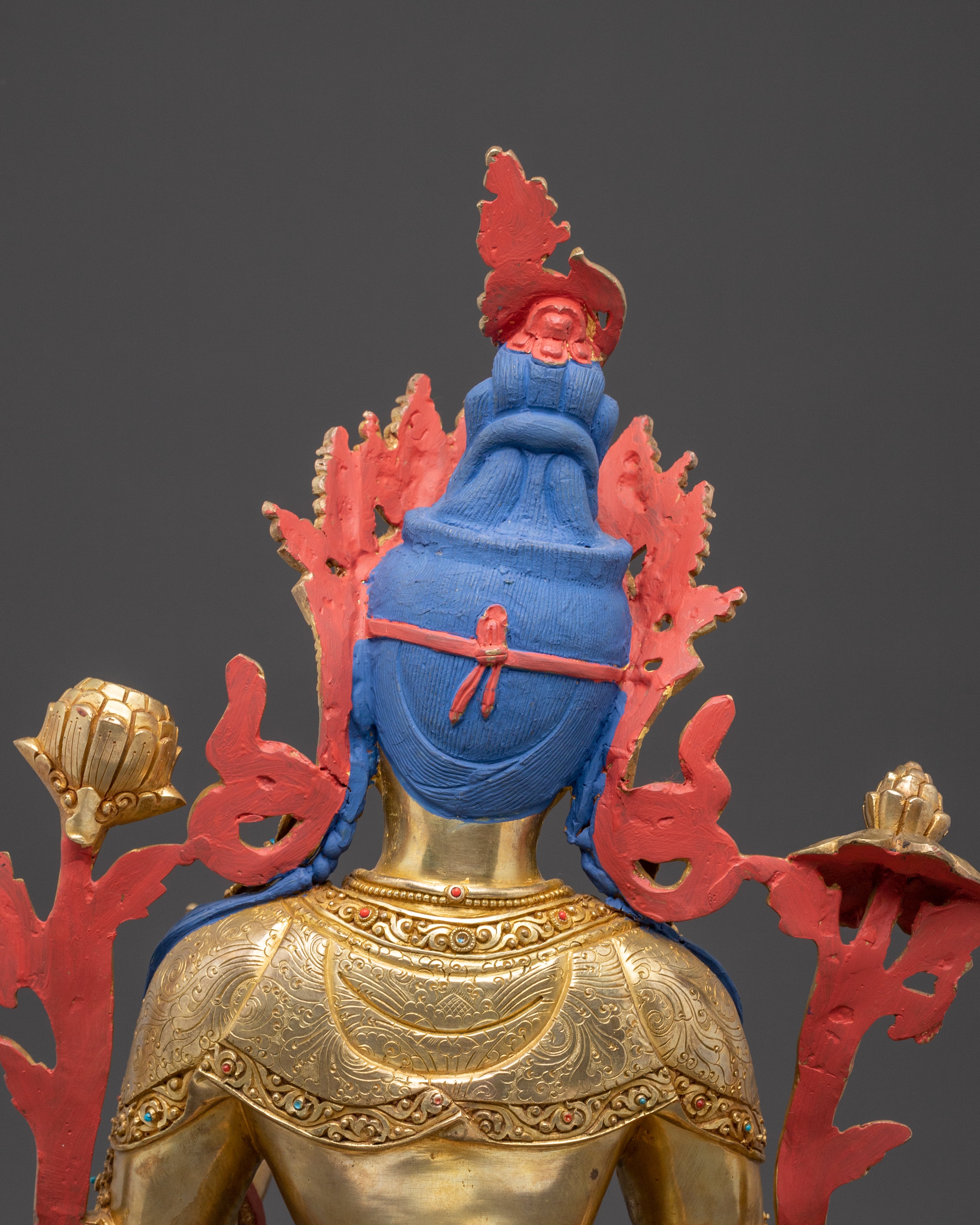 Handcrafted Statue of Seven-Eyed Goddess White Tara | Peaceful Feminine Deity