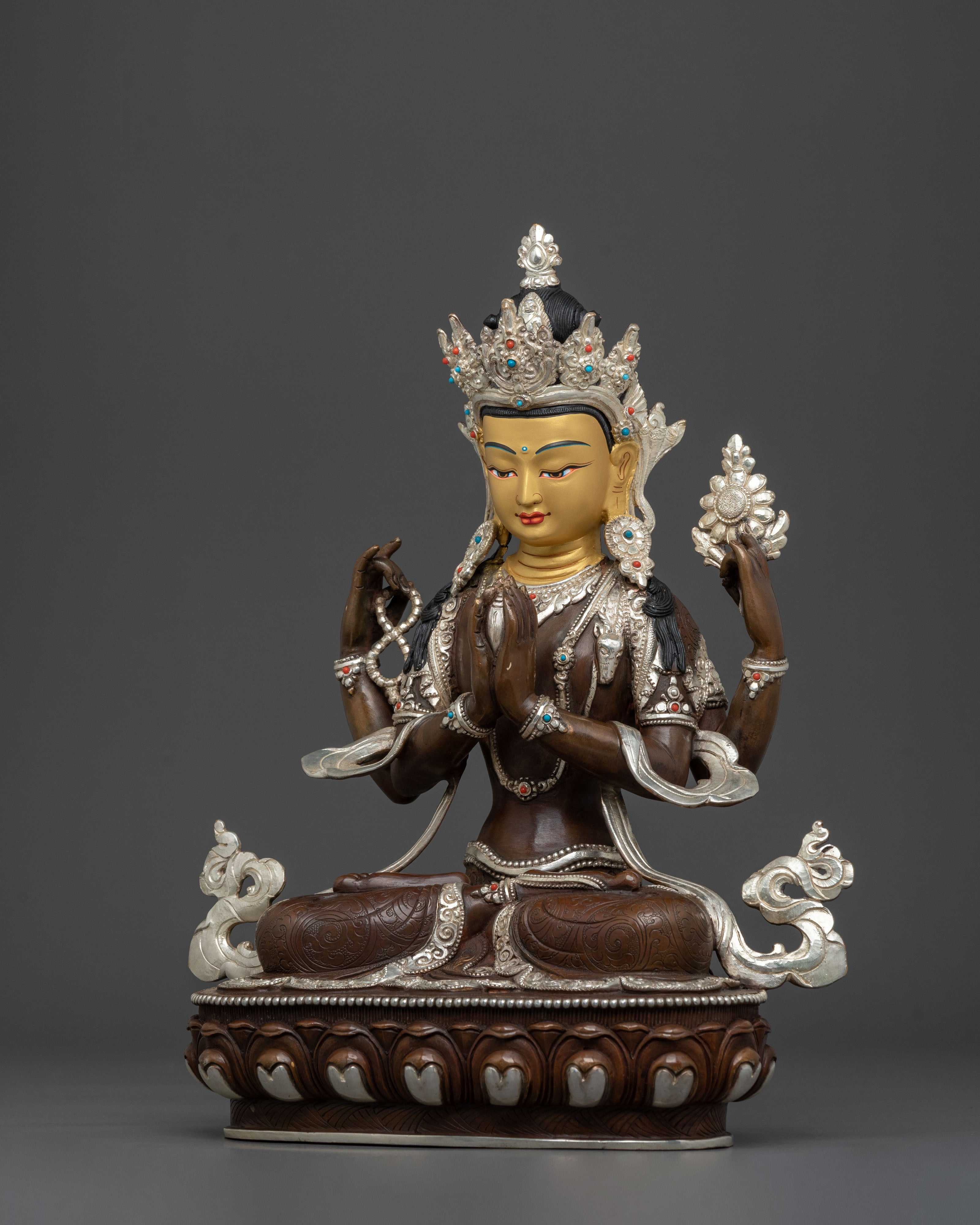 Sacred Chenrezig Statue | Tibetan Buddhist Deity