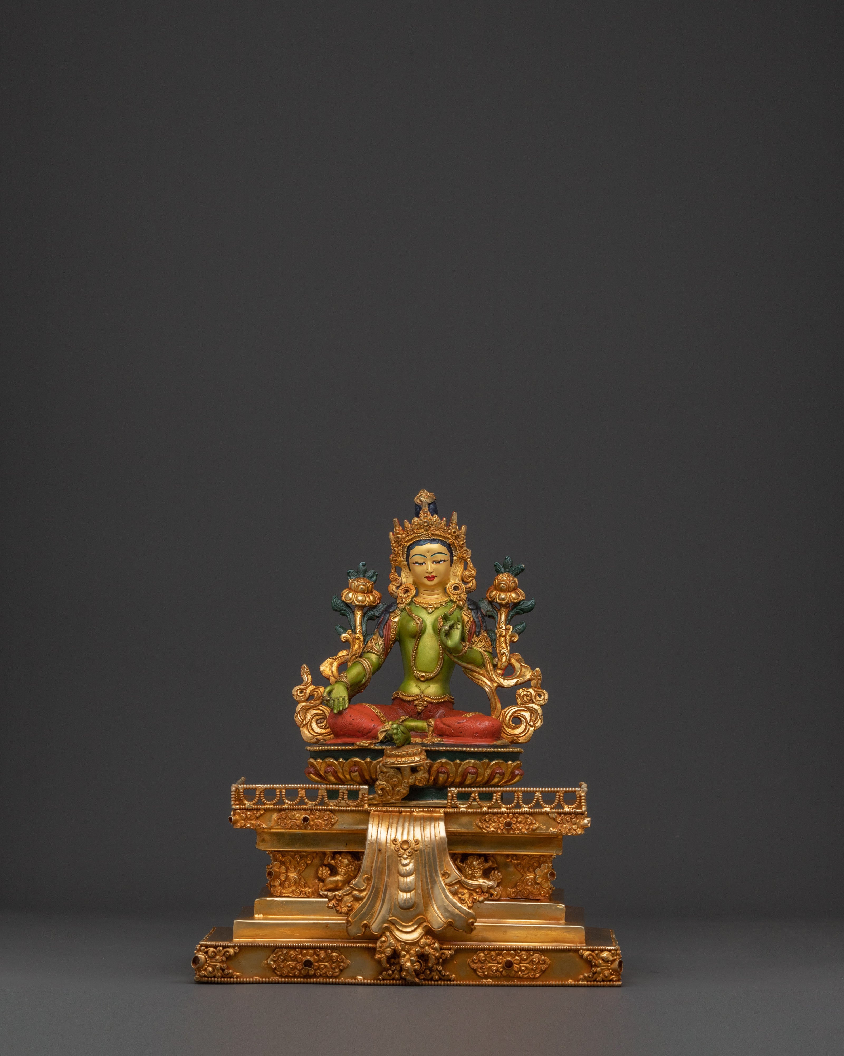 Handcrafted 21 Tara Statue Set | Altar Home Decor
