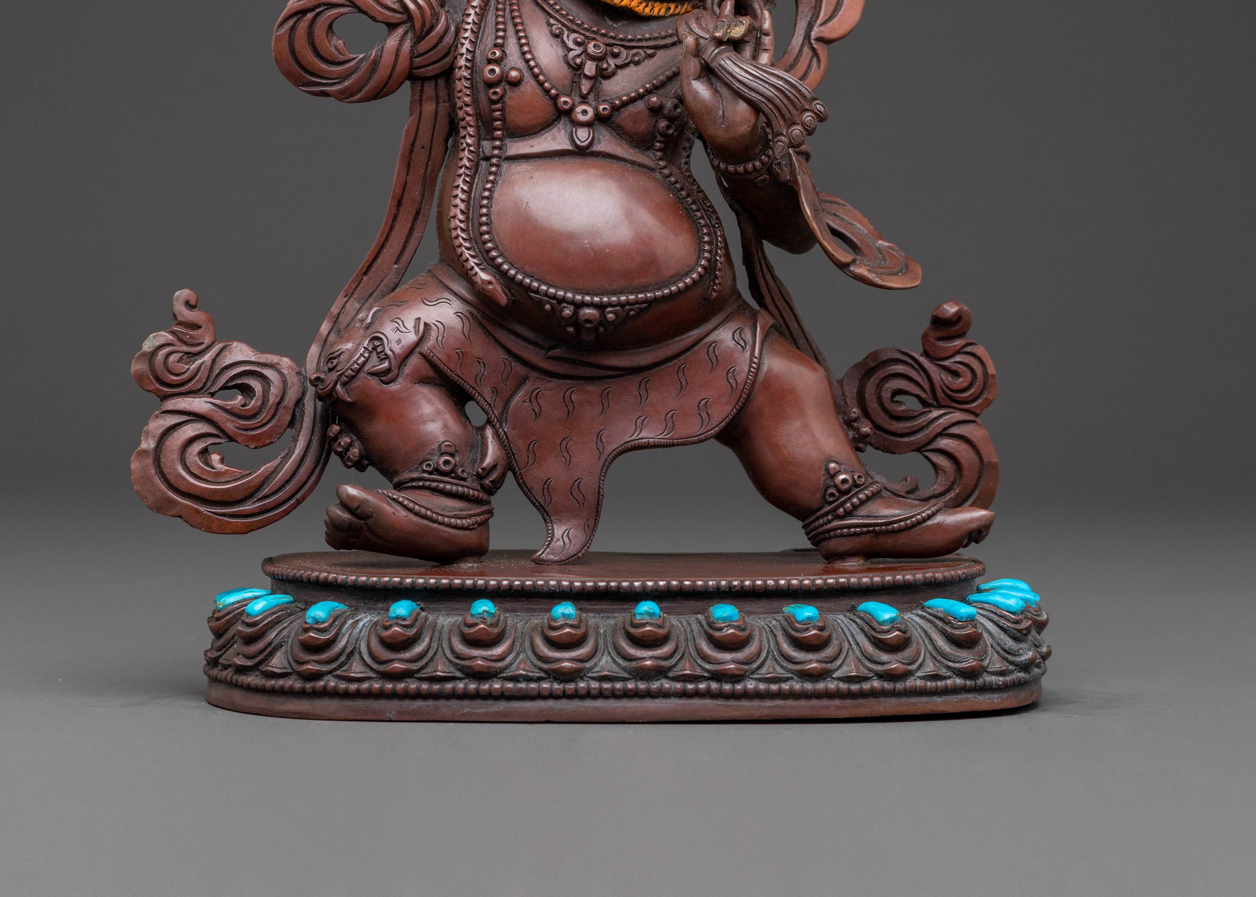 Vajrapani Sacred Statue – Oxidized Copper Artwork