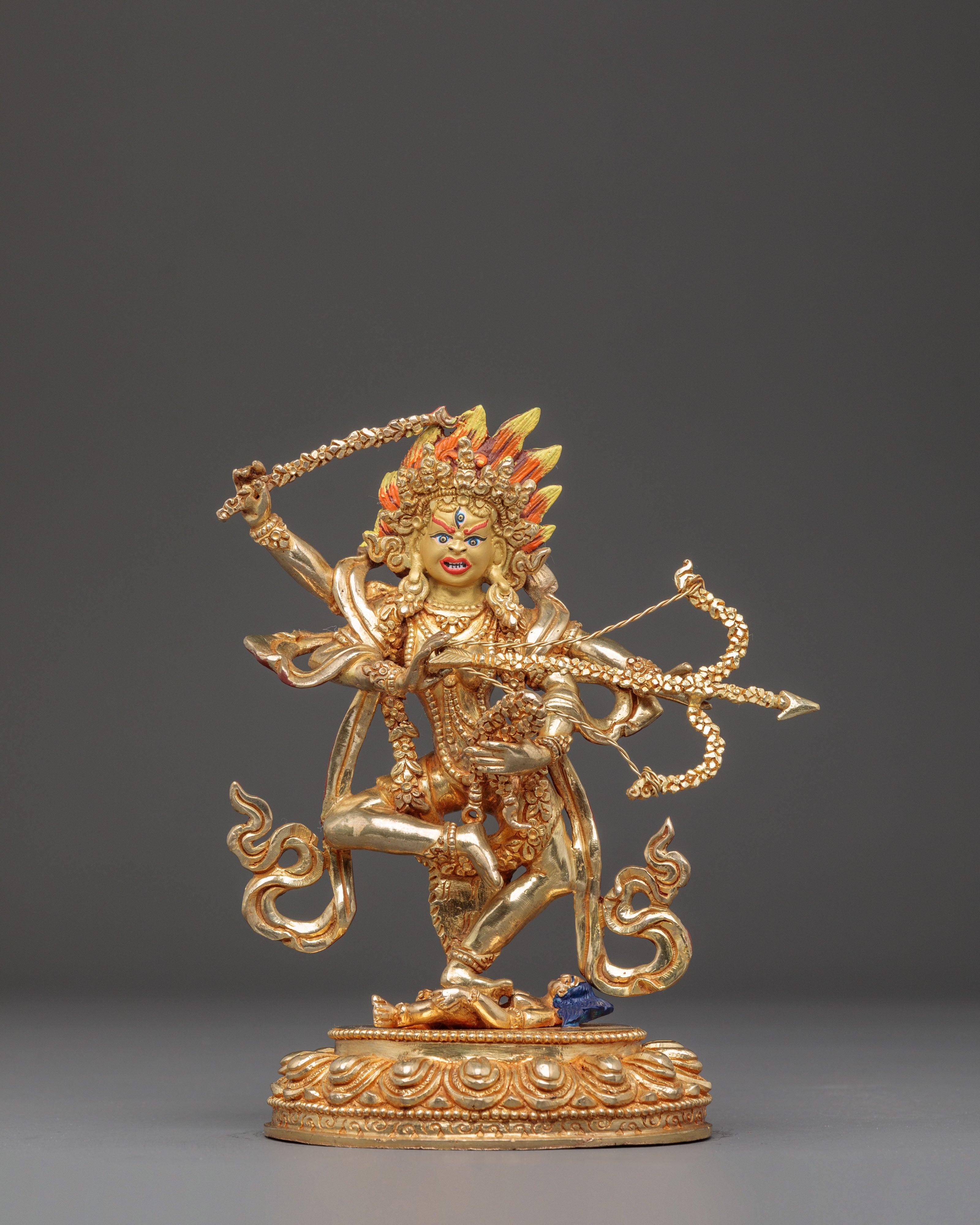 Golden Statue of Dakini Kurukulla | Tantric Goddess of Love