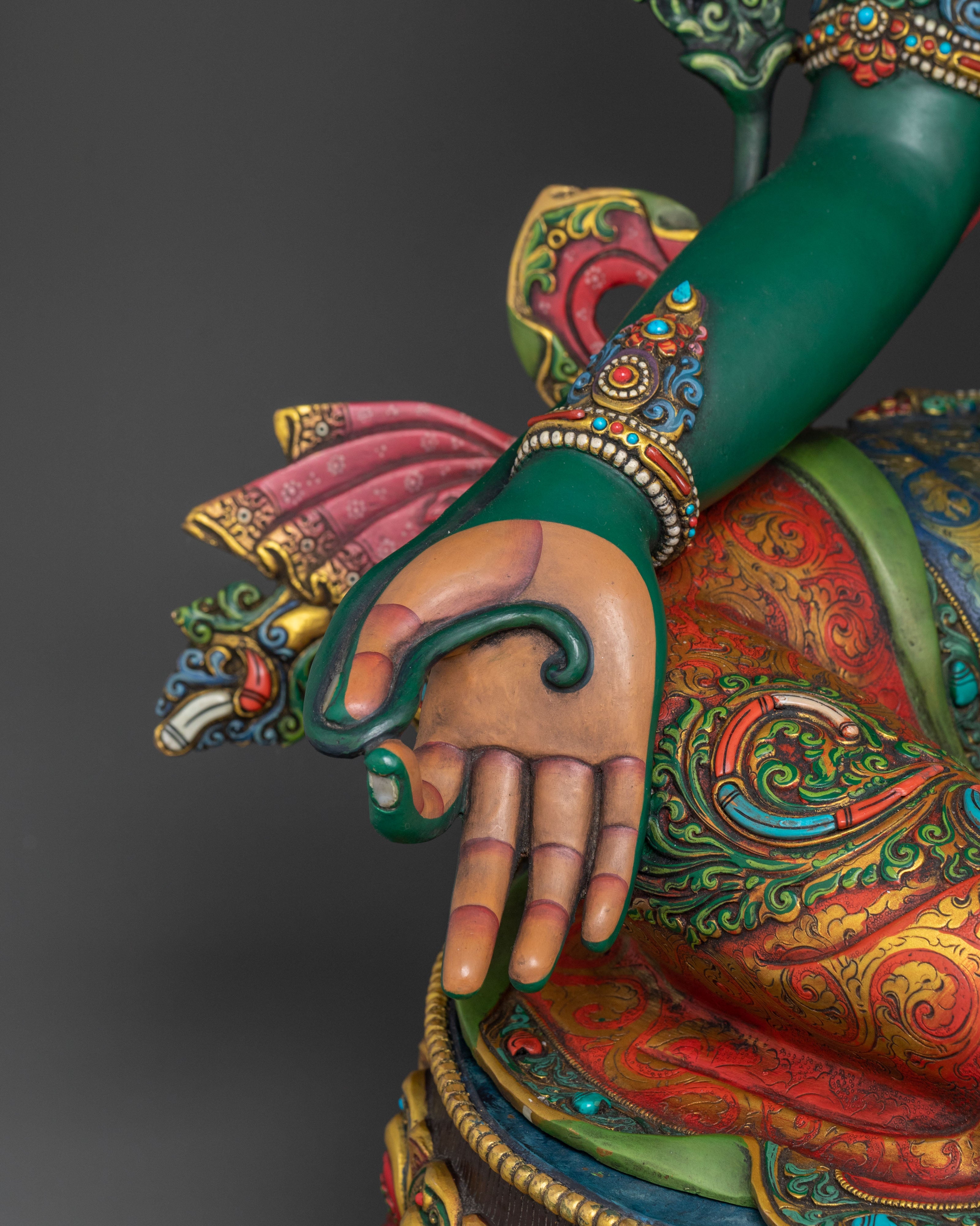 Protection Sculpture of Green Tara | Swift Liberator and Compassionate Goddess