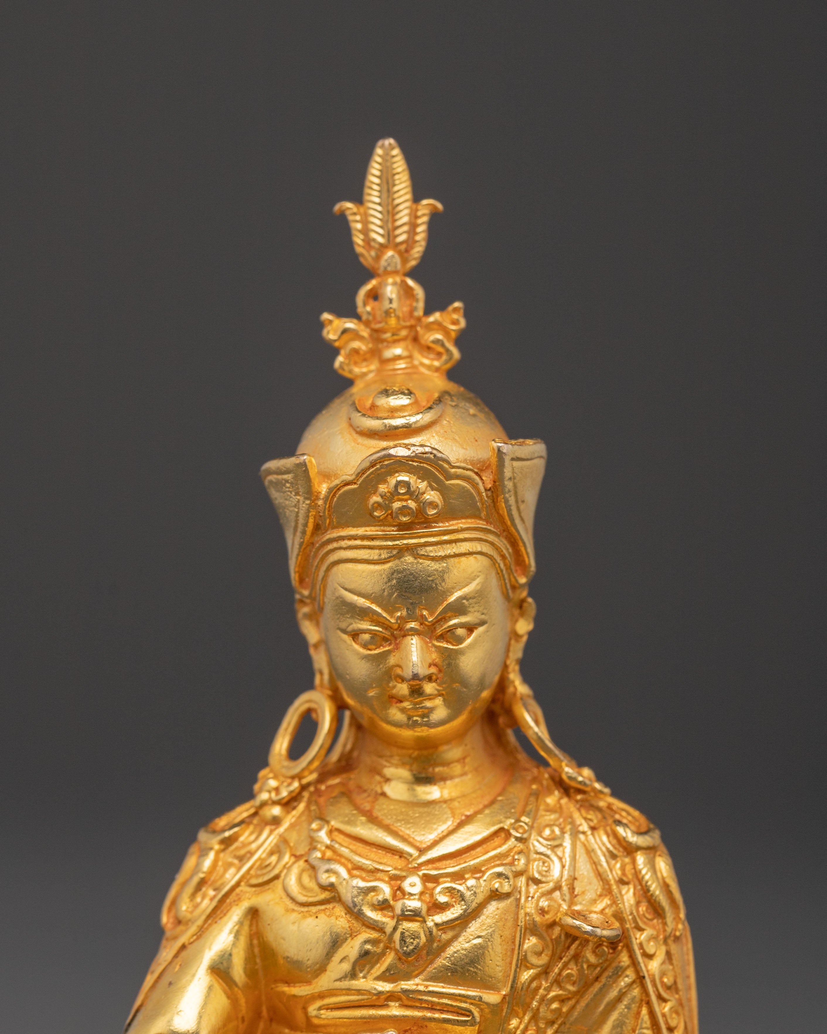 Handcrafted Guru Rinpoche Statue | Lotus Born Master