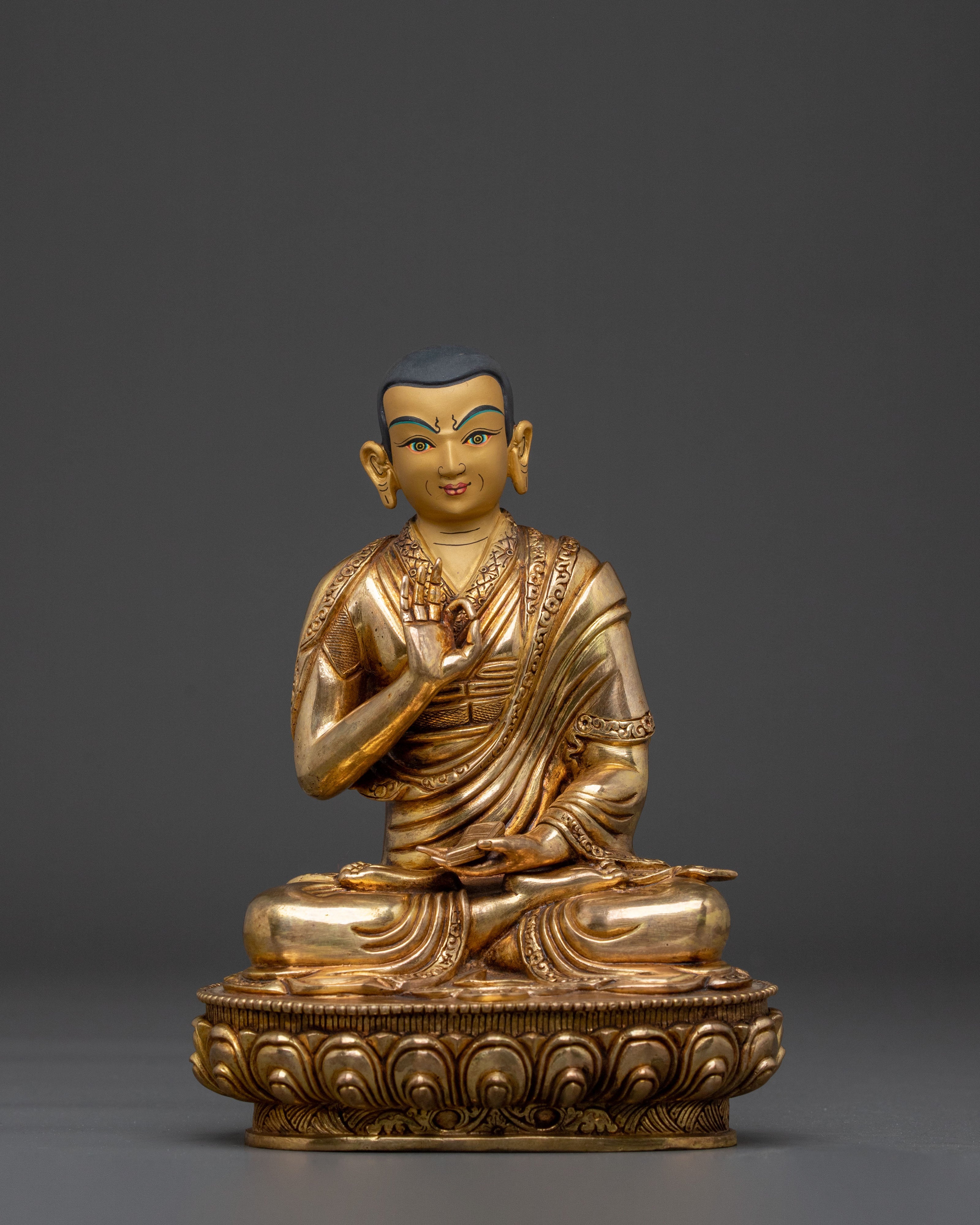 Tsongkhapa Divine Sculpture with Disciples | Symbol of Wisdom