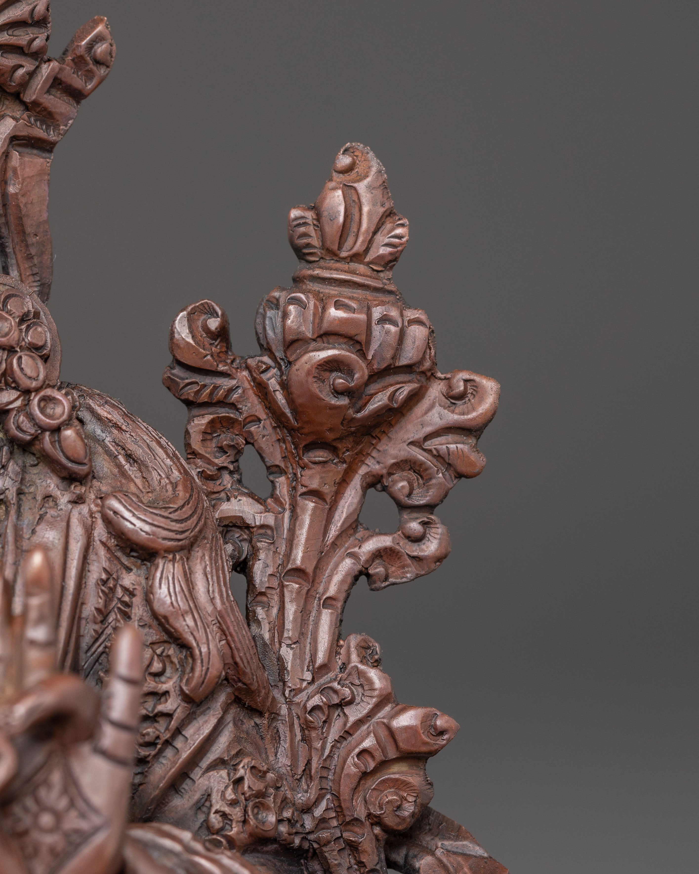 Handmade Green Tara Oxidized Statue | Tibetan Buddhist Deity