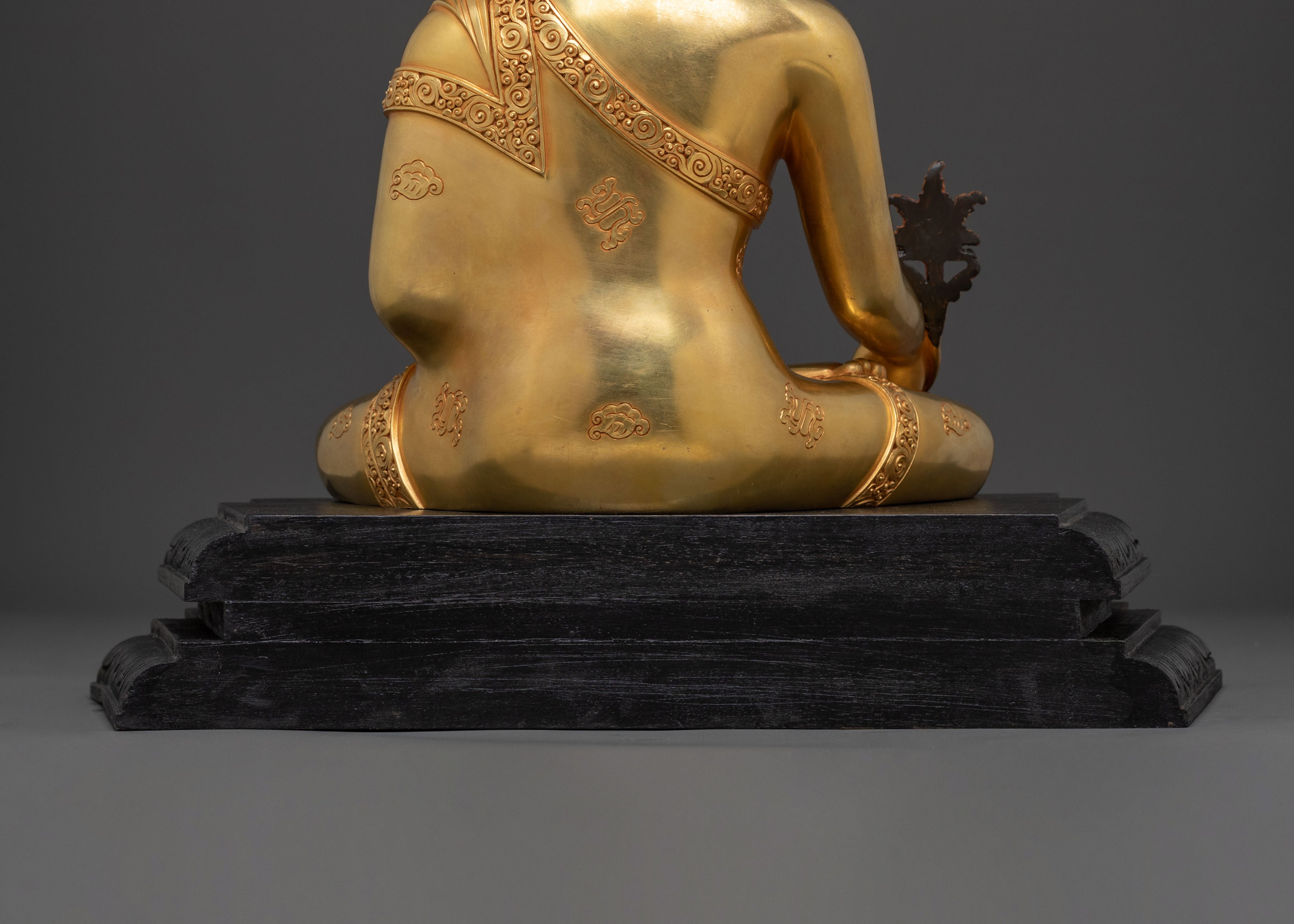 Handcrafted Medicine Buddha Spiritual Healing Statue | 24K Gold Gilding