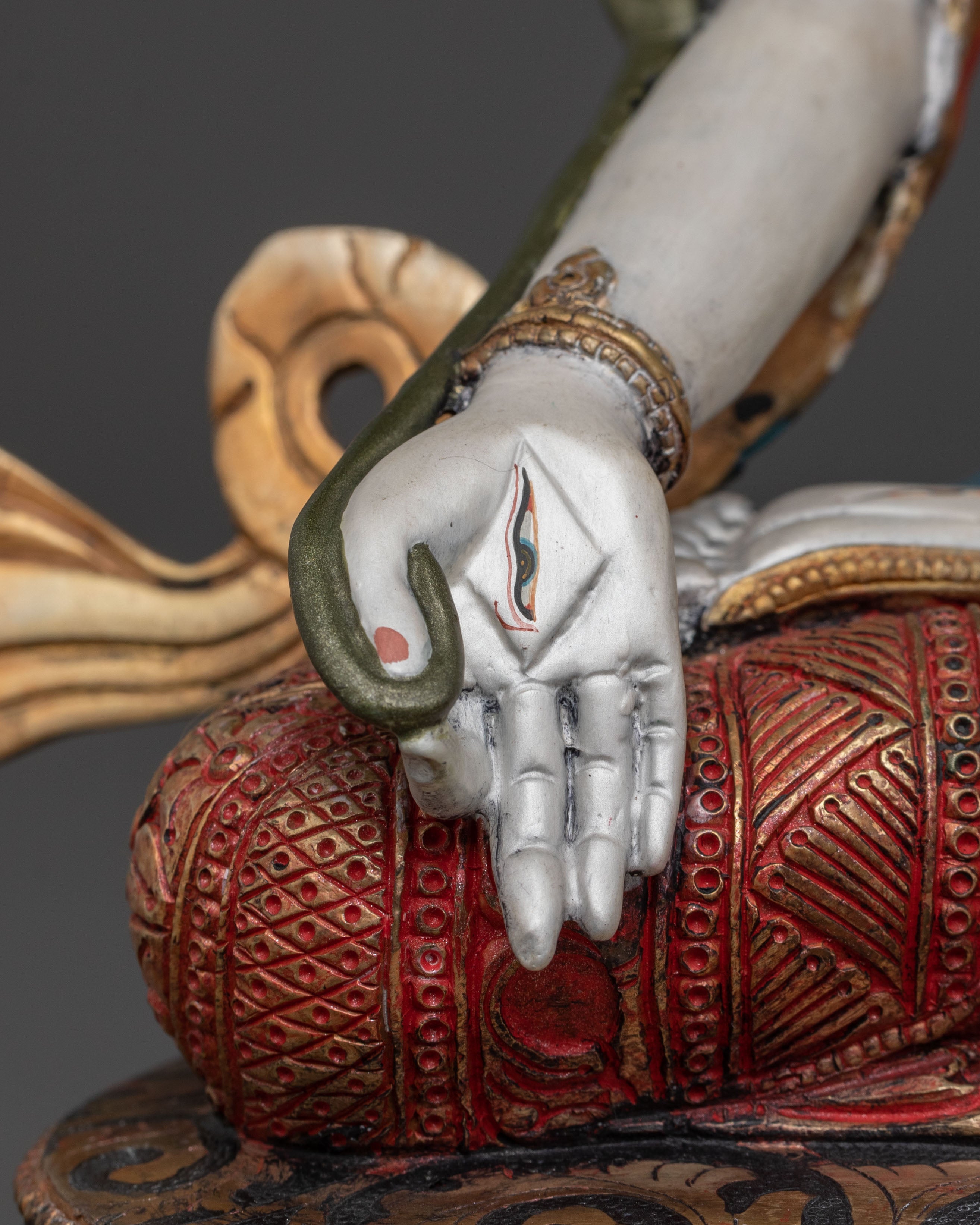 White Tara Wisdom Sculpture | Tibetan Goddess