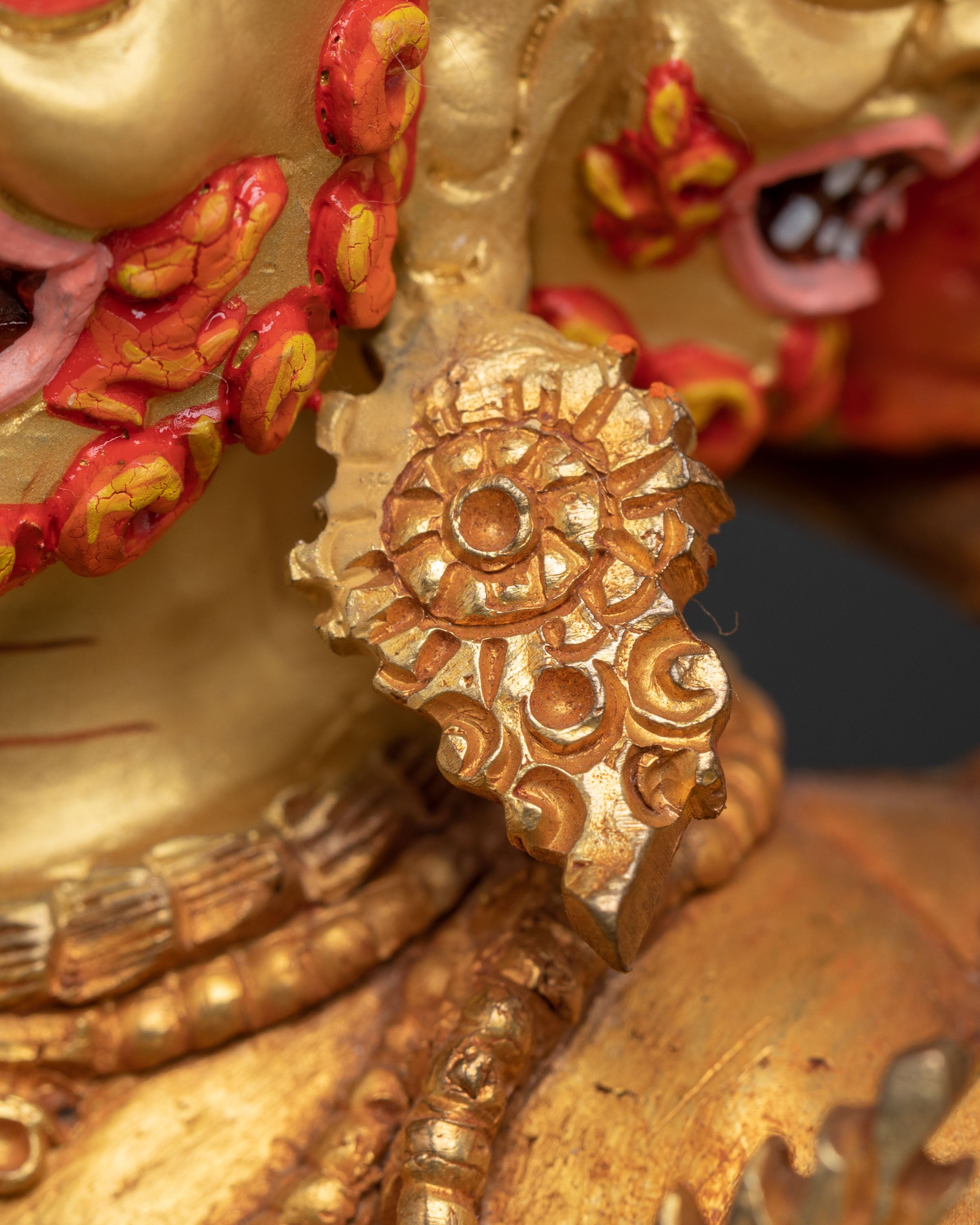 Four Armed Mahakala Spiritual Statue | Altar Decor
