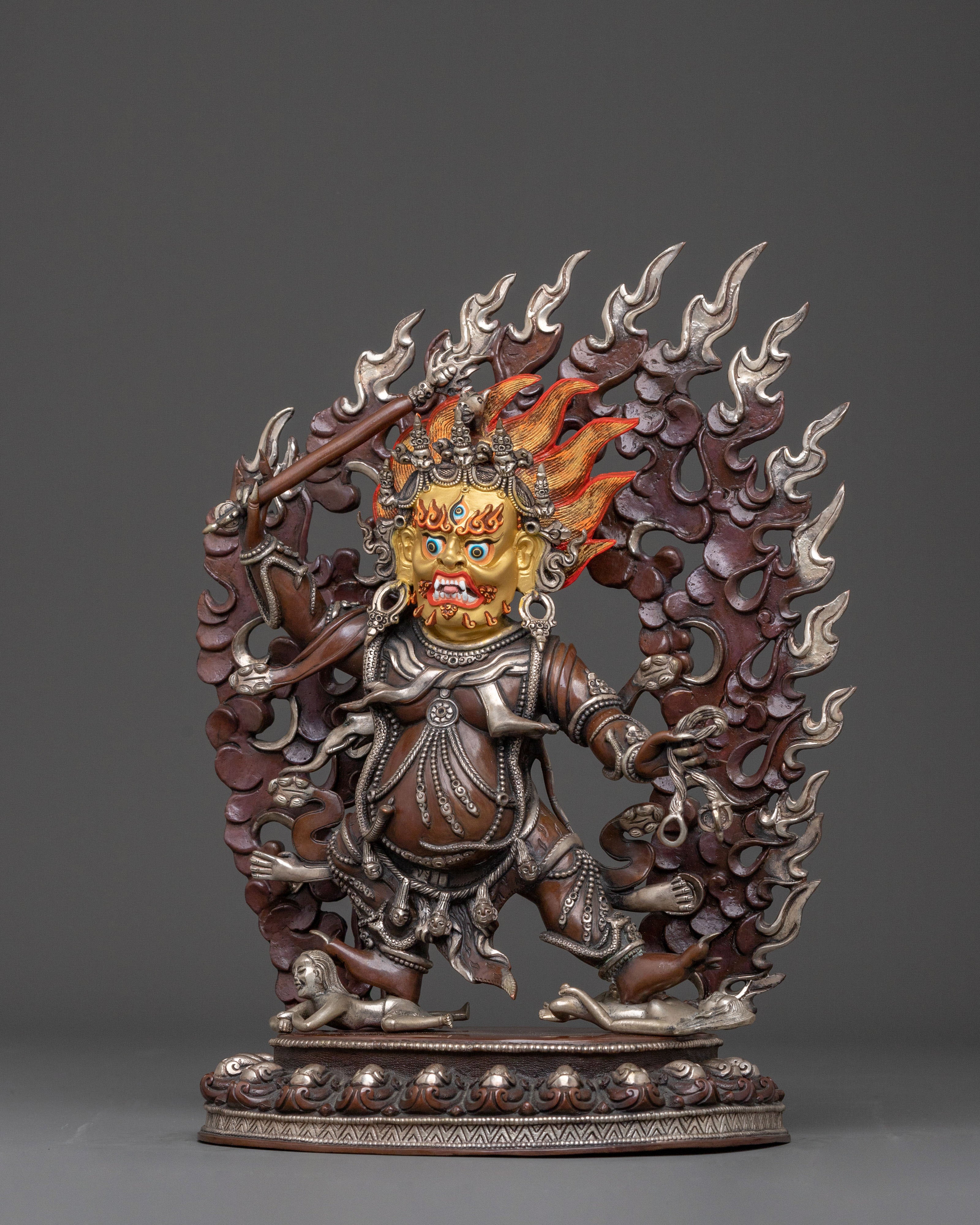 DandaPani: Oxidized Copper Figurine