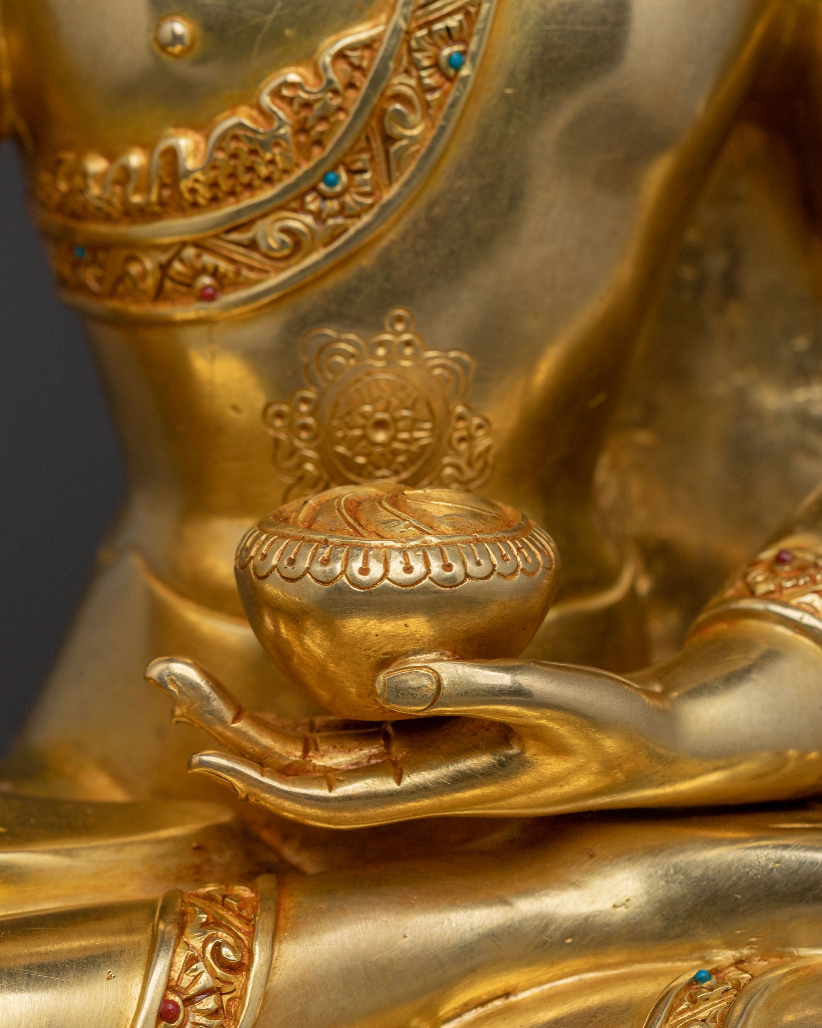Shakyamuni Buddha Golden Statue | Sacred Decor