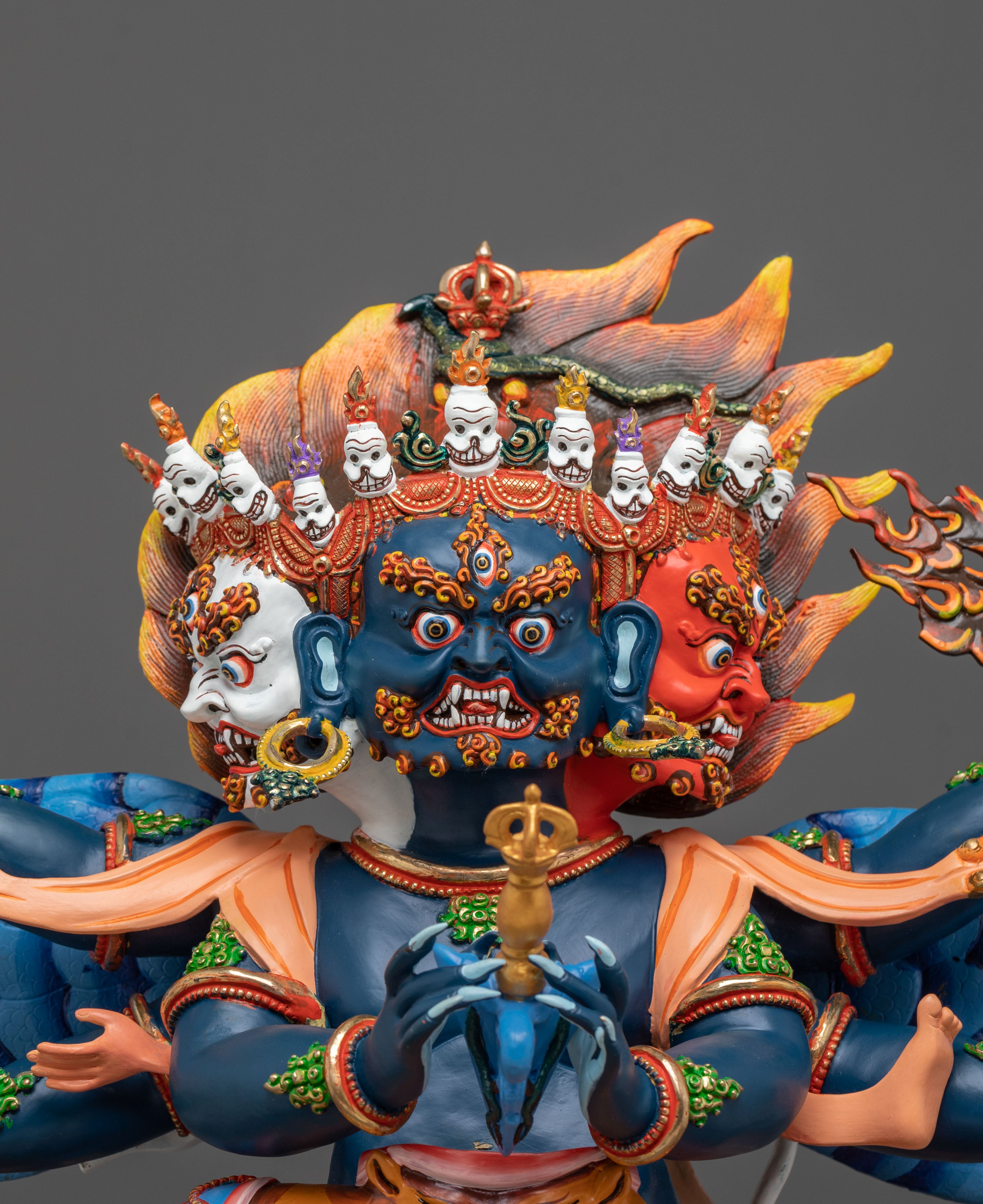 Hand Carved Vajrakilaya Statue | Symbol of Purification