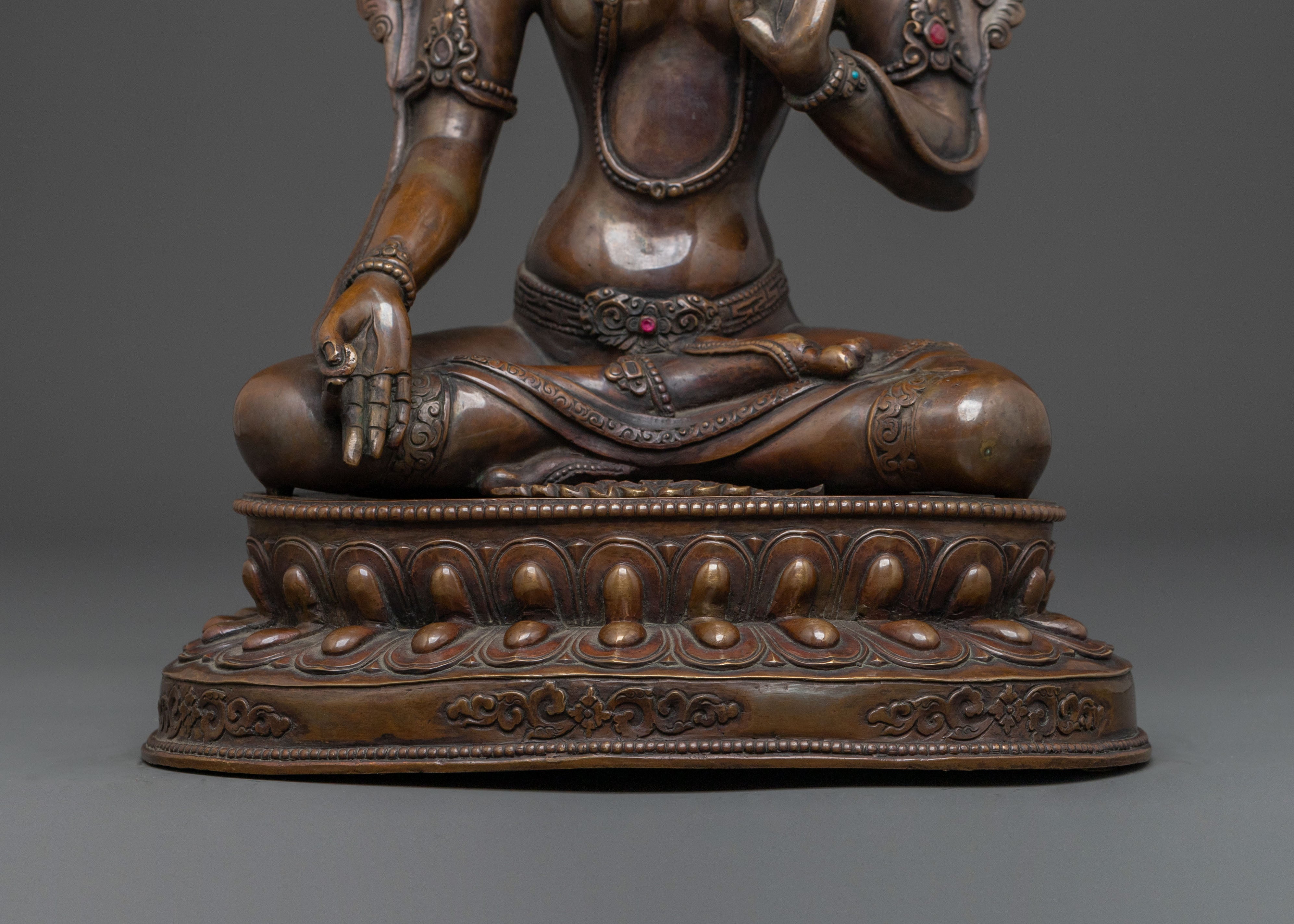 Handcrafted White Tara Statue | Longevity Goddess