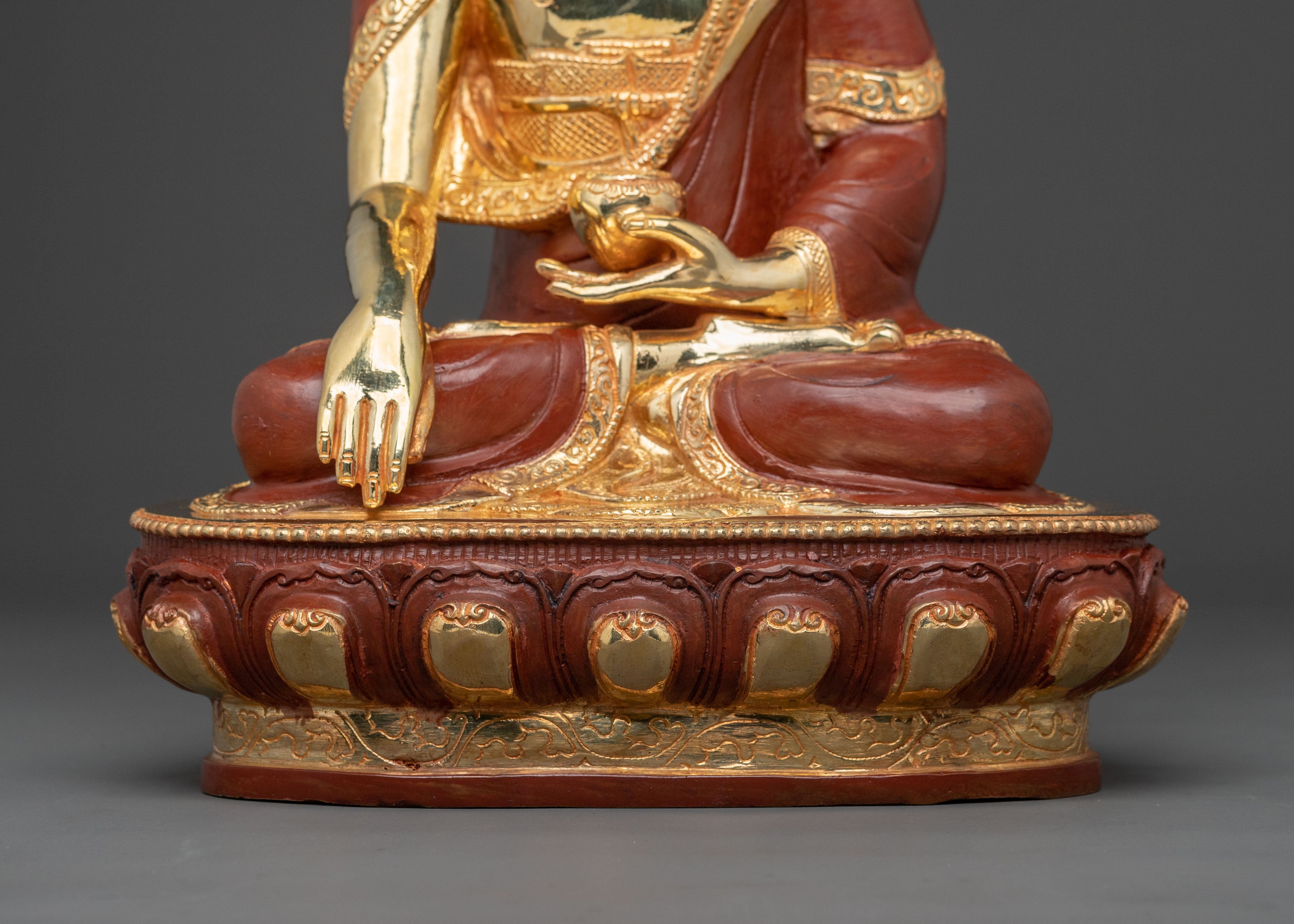 Gautama Buddha Golden Statue |  Sacred Meditation & Altar Decor