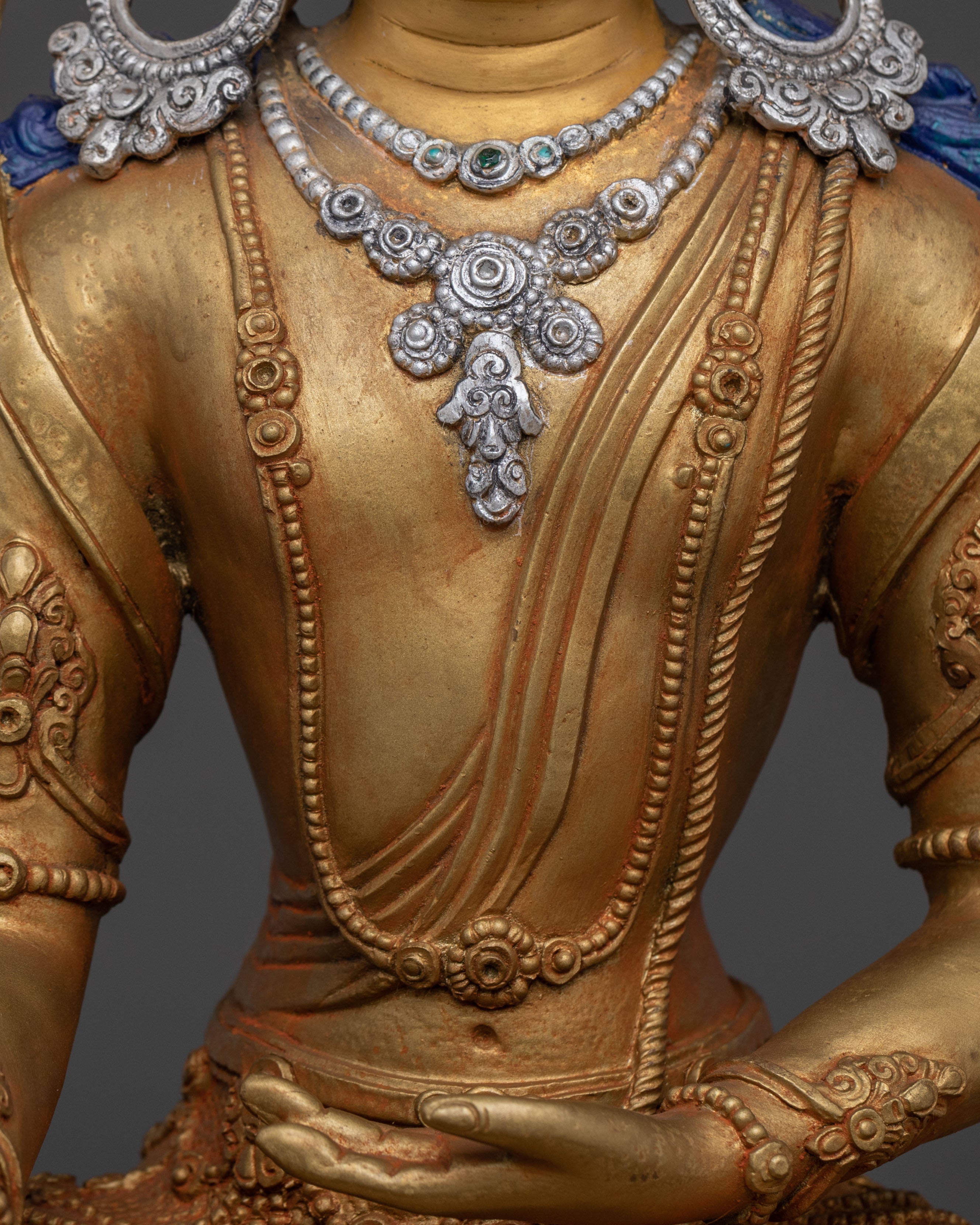Crown Shakyamuni Statue | Sacred Altar Decor