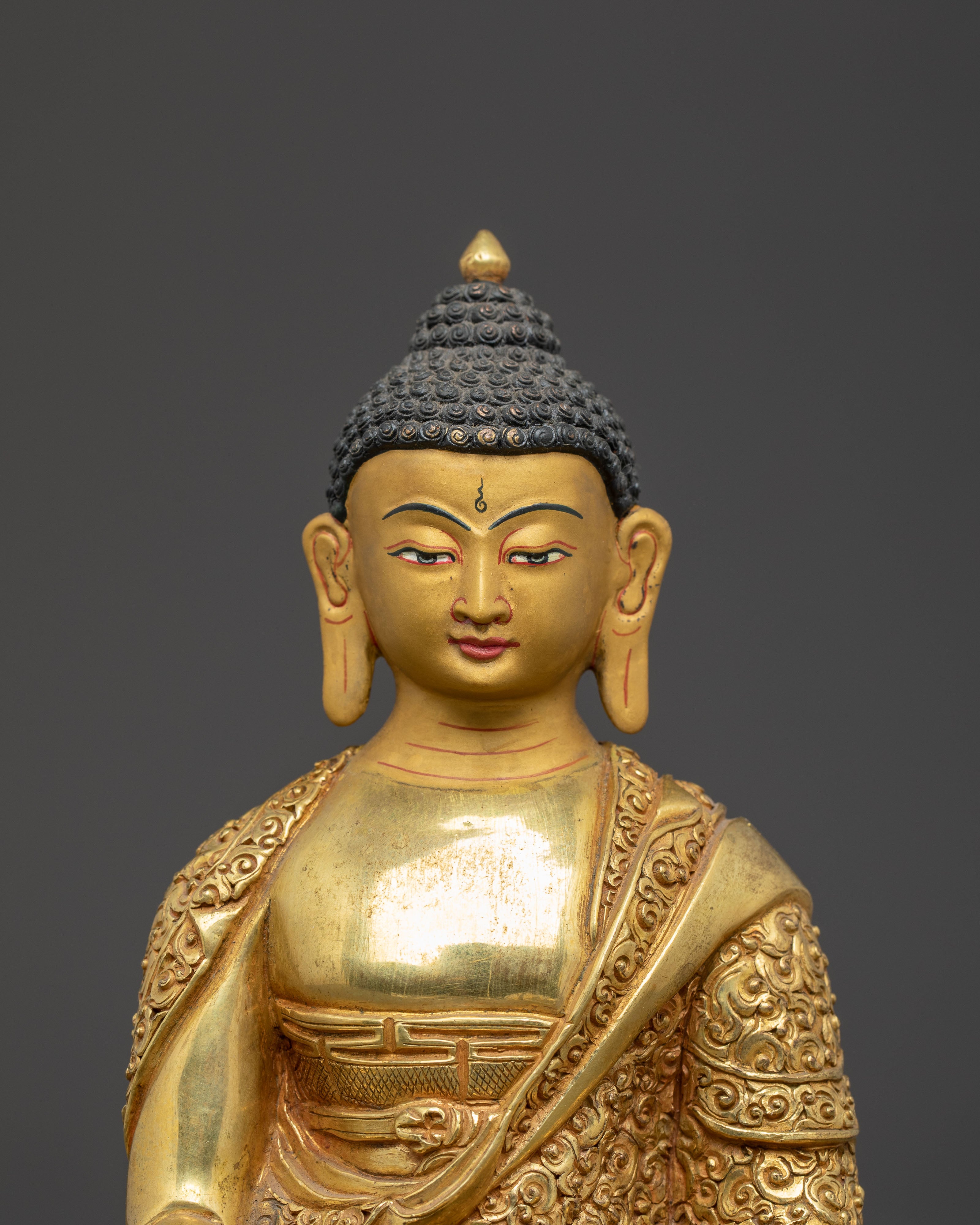 Shakyamuni Buddha Statue with Gemstones | Mindfulness & Dharma Decor