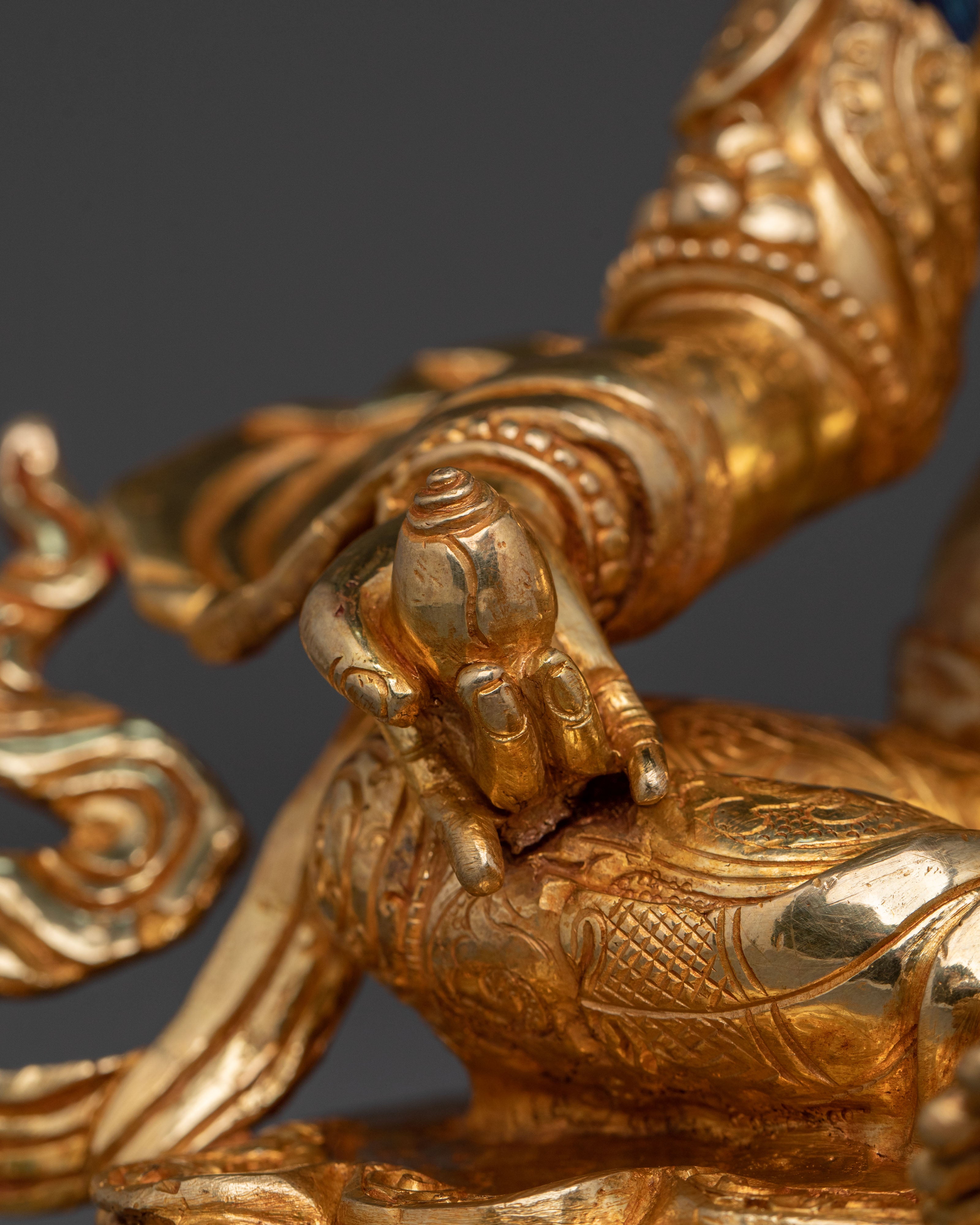 Dzambhala Spiritual Decor Statue | Tibetan Wealth Deity Sculpture