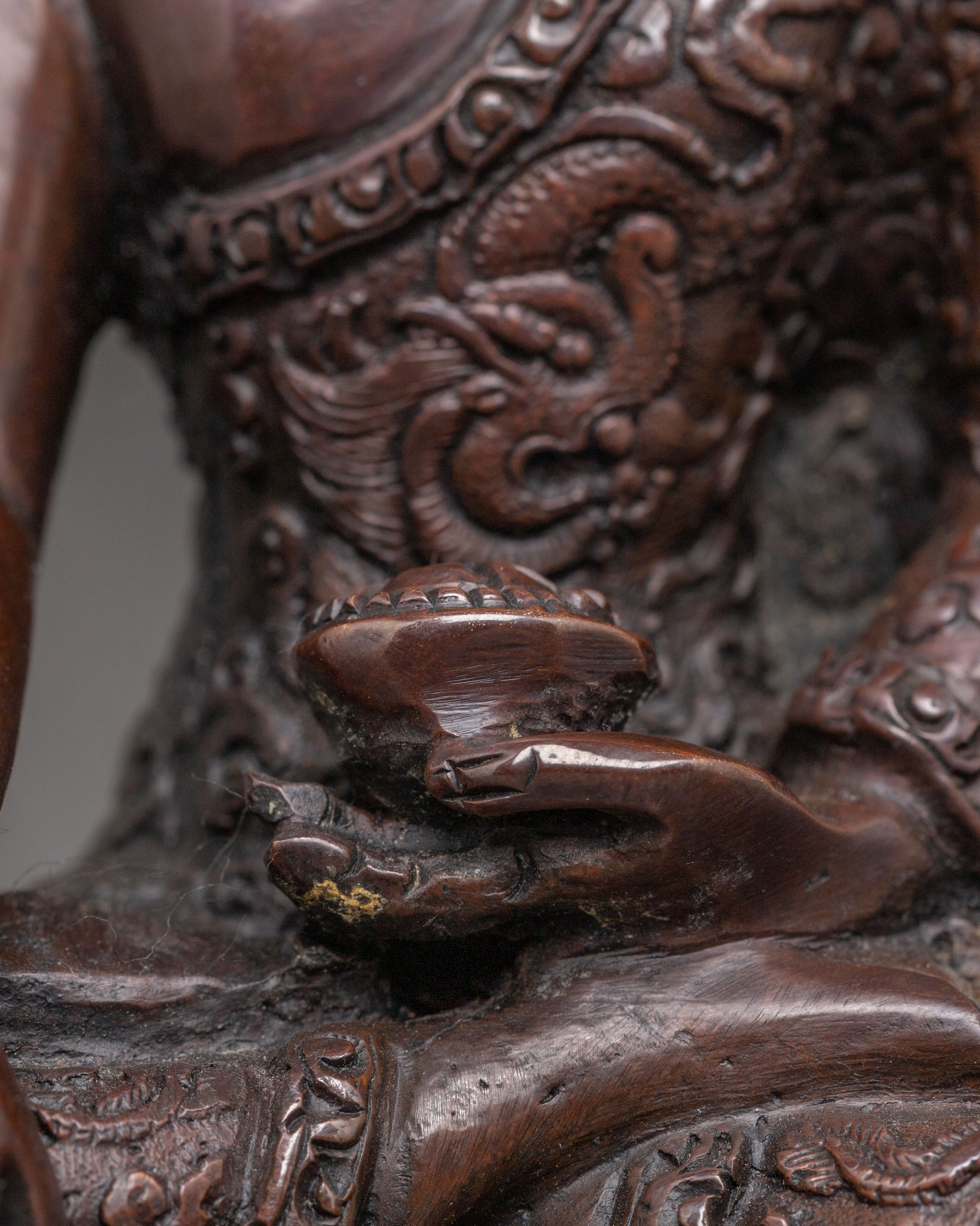 Handmade Oxidized Shakyamuni Buddha Statue | Historical Buddha