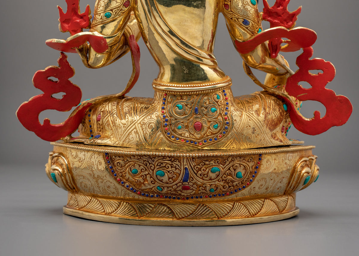 Shyamatara Statue | Hand-Carved 24k Gold Gilding Statue