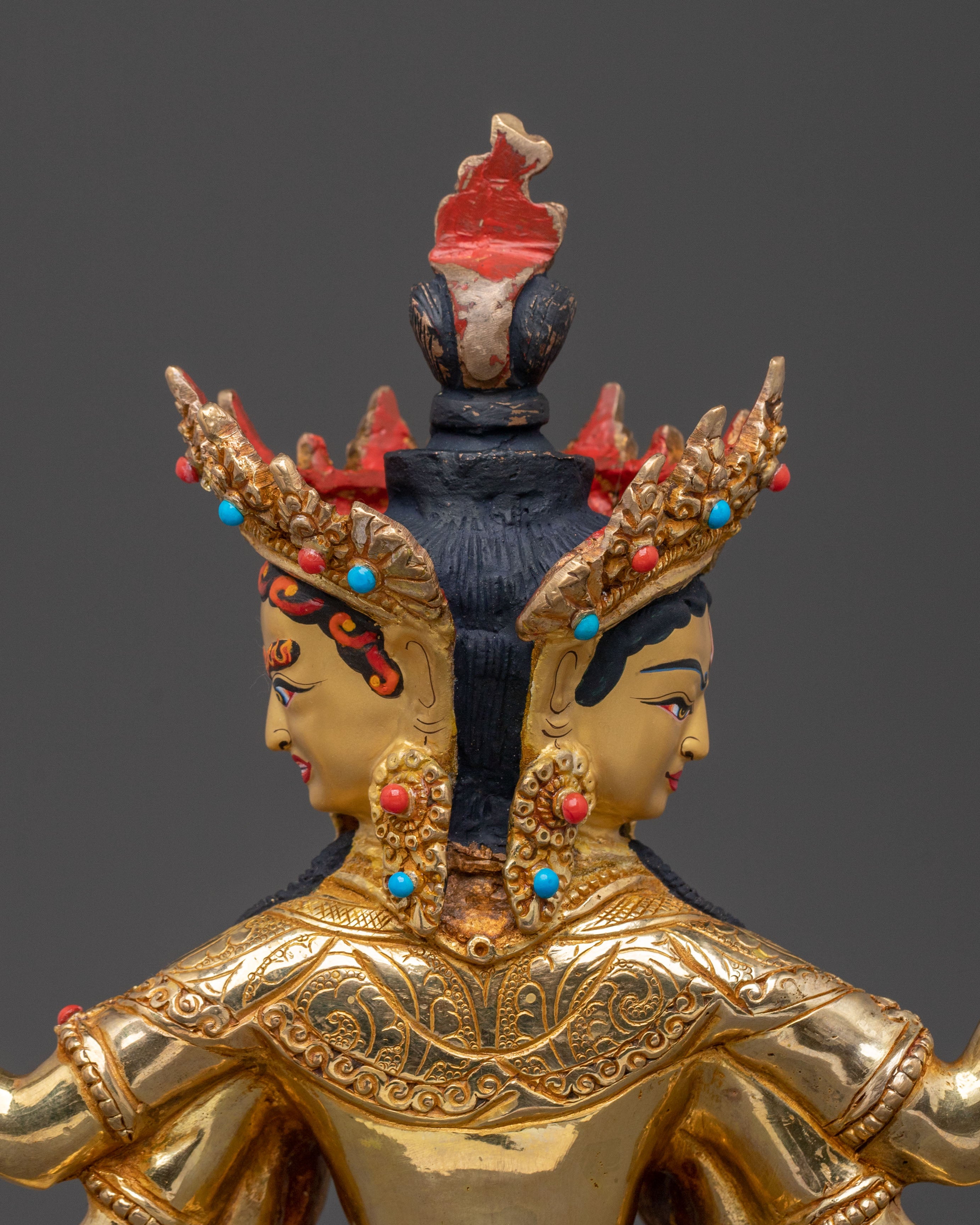 Namgyalma Healing Statue: 24K Gold Gilded Figure