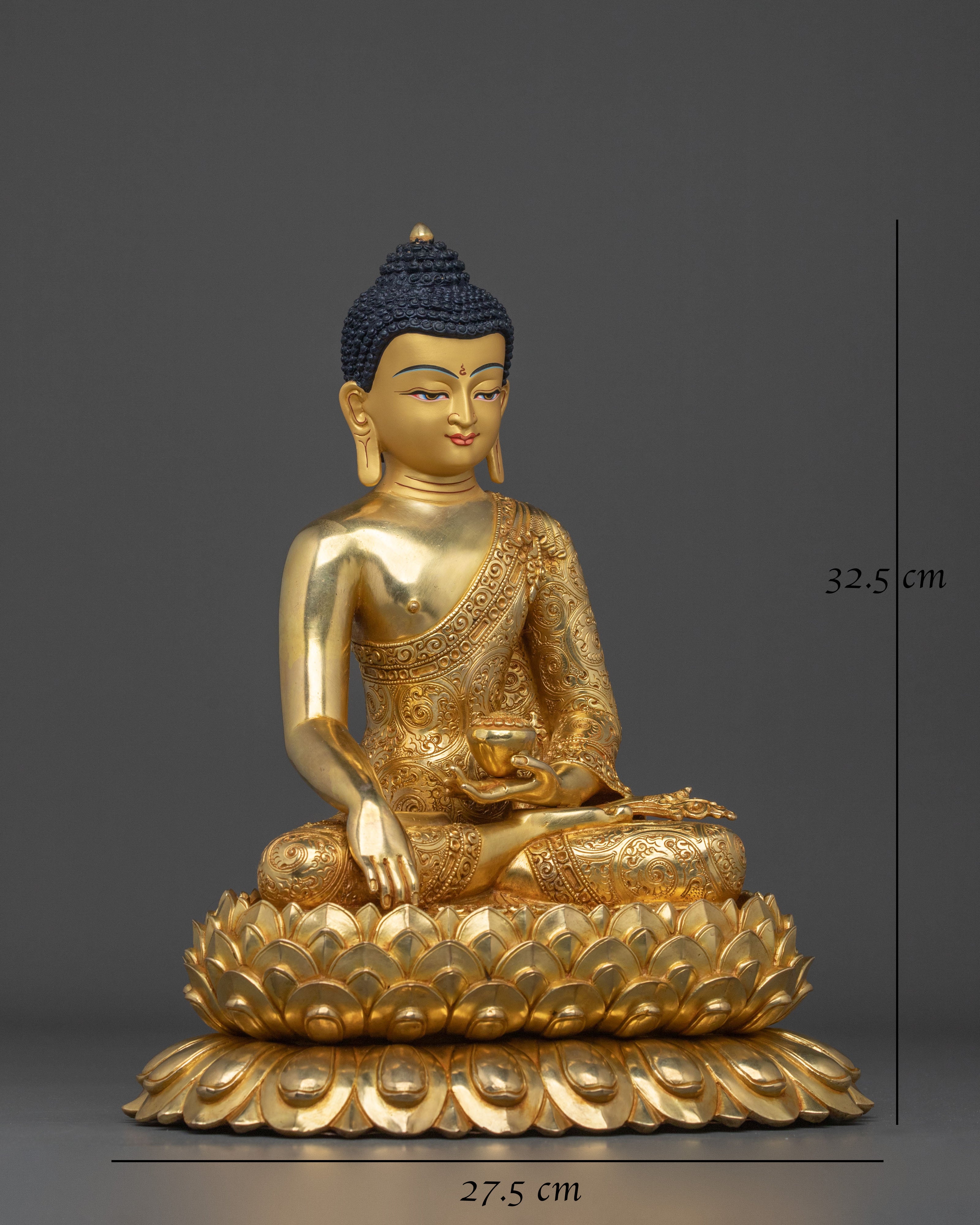 Tibetan Sacred Shakyamuni Buddha Statue | Sacred Altar Decor