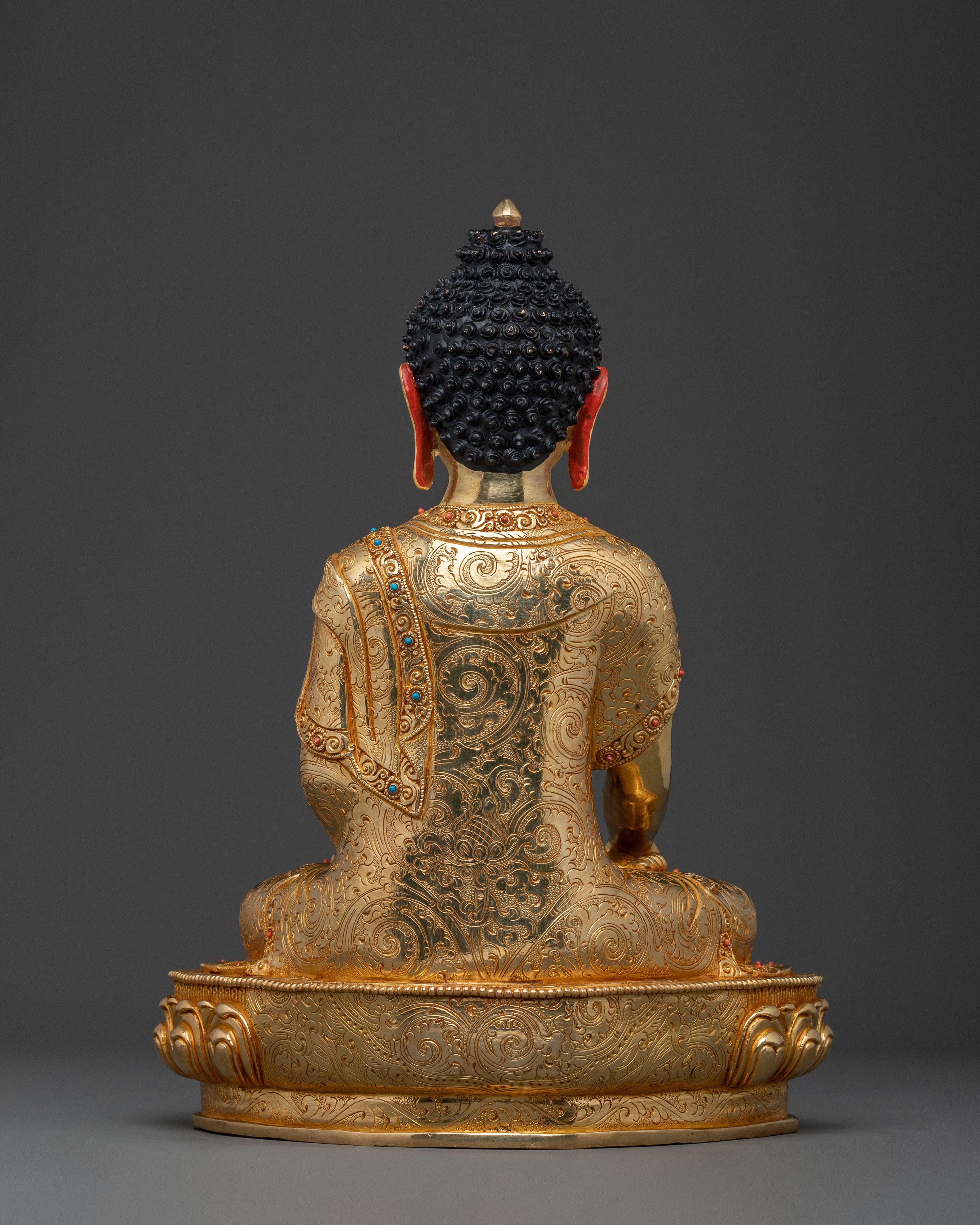 Golden Shakyamuni Buddha Meditation Statue | Home Decor