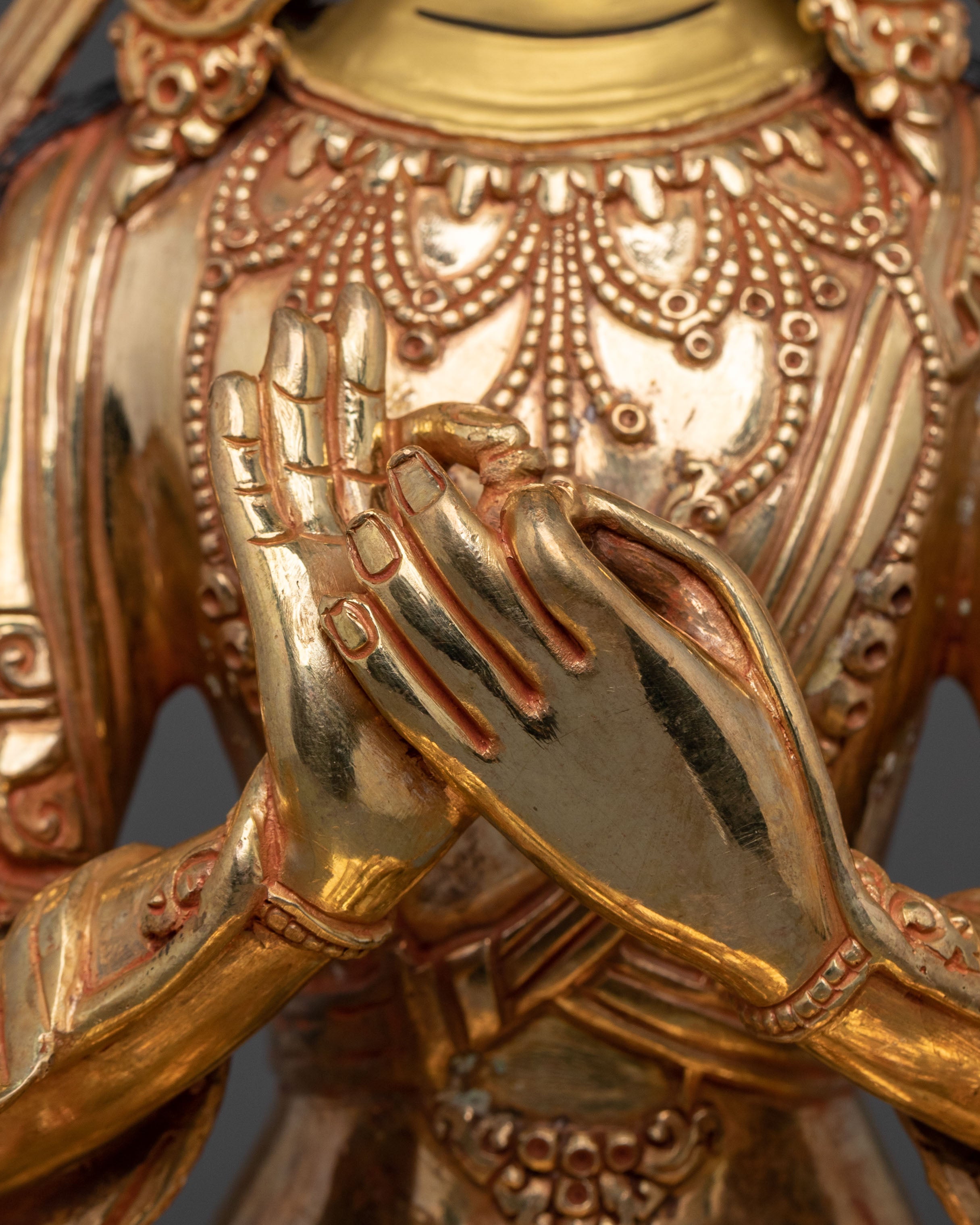 Maitreya Buddha Sculpture | Tibetan Buddhist Figurine