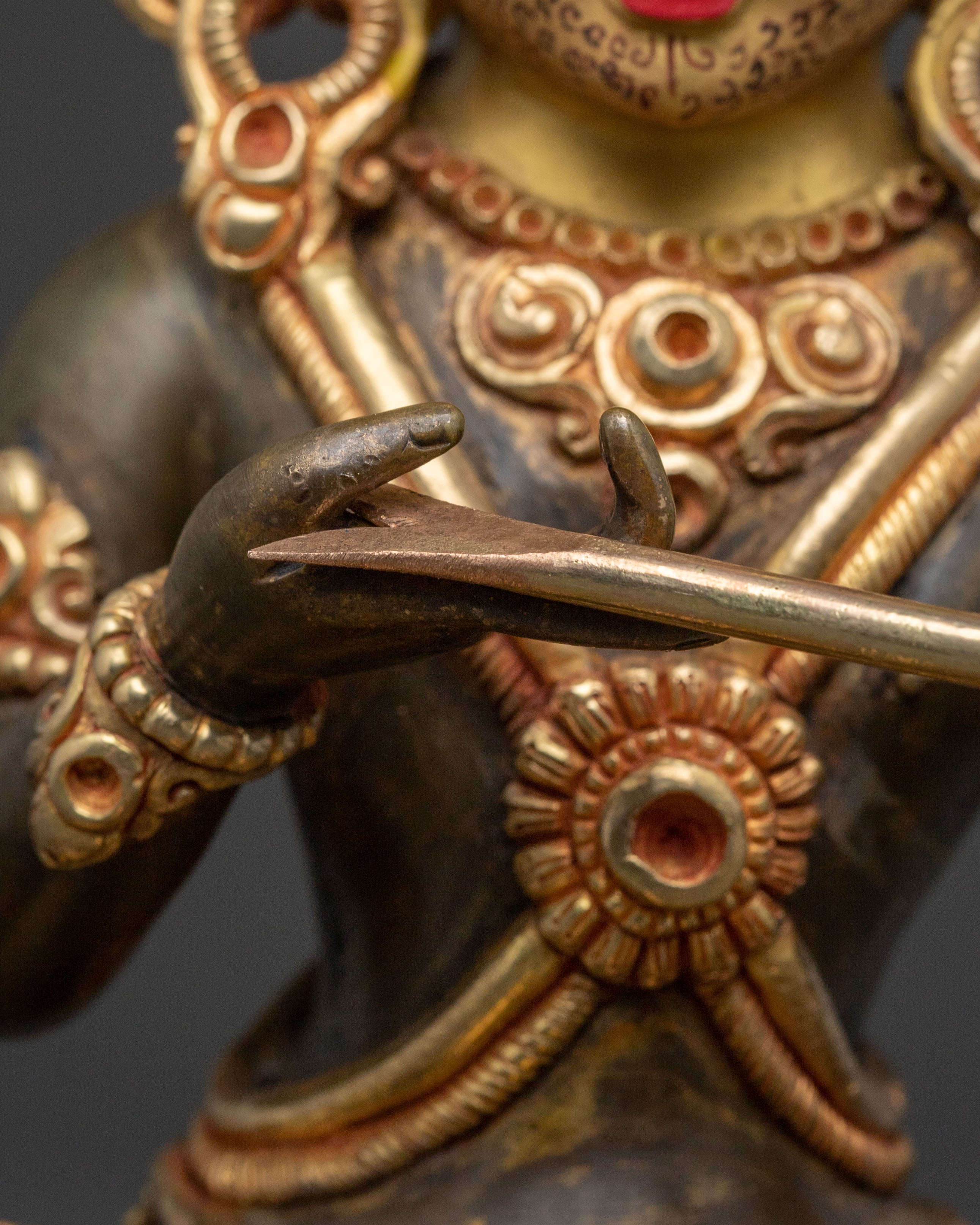 Saraha Golden Statue | Handcrafted Meditation Decor