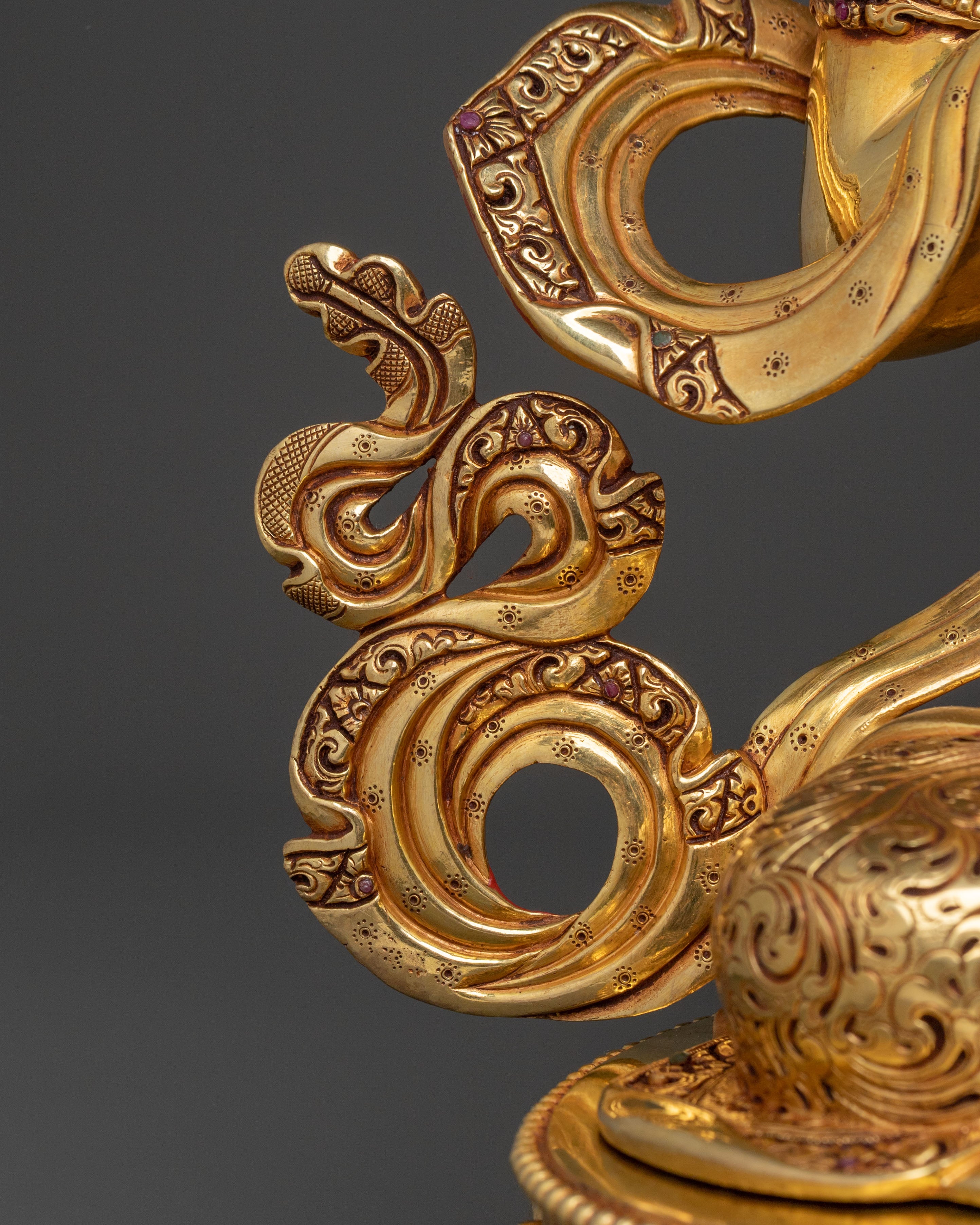 Vajrasattva Peaceful Statue | 24K Gold Gilding