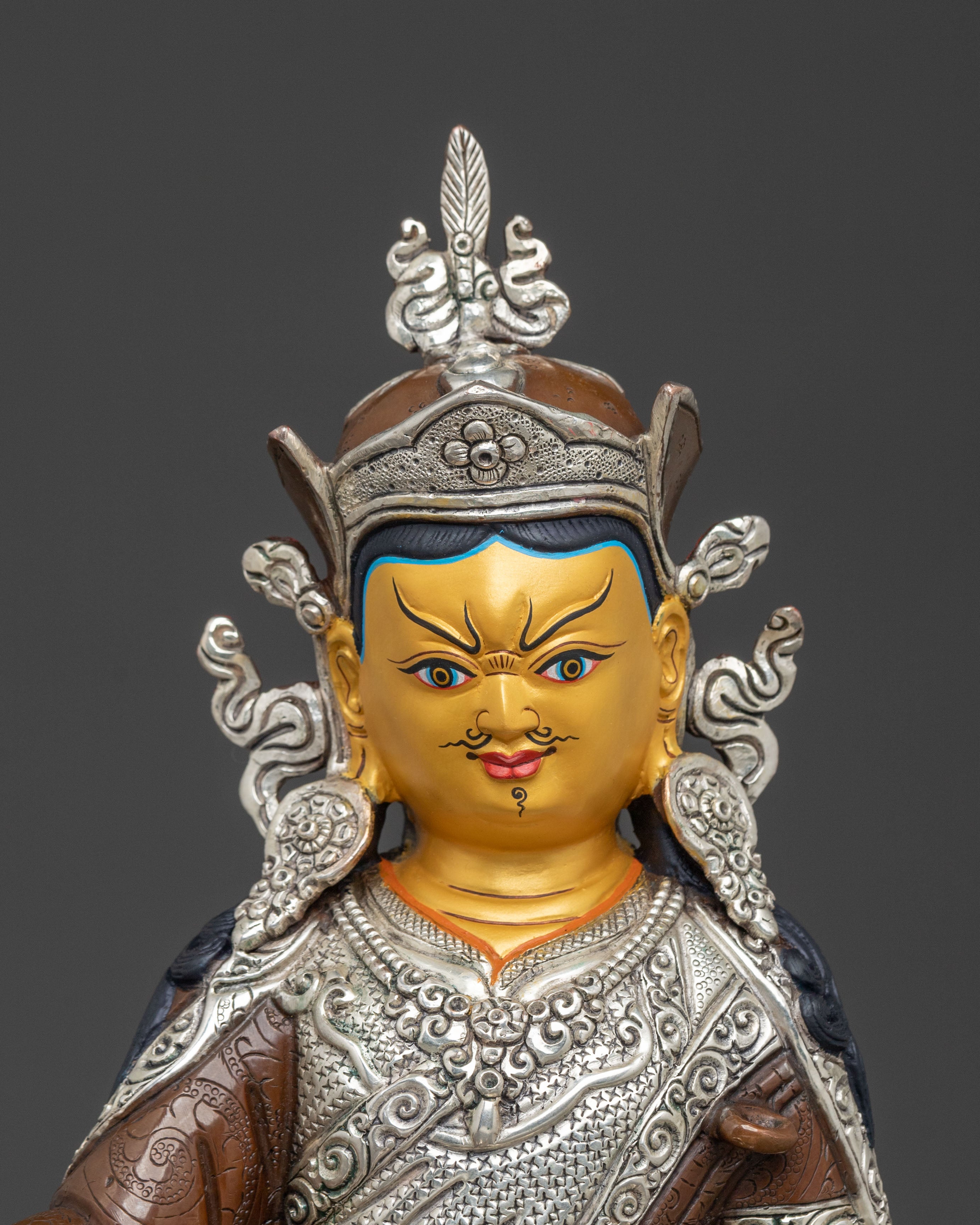 Handcrafted Guru Rinpoche Statue | Altar Decor