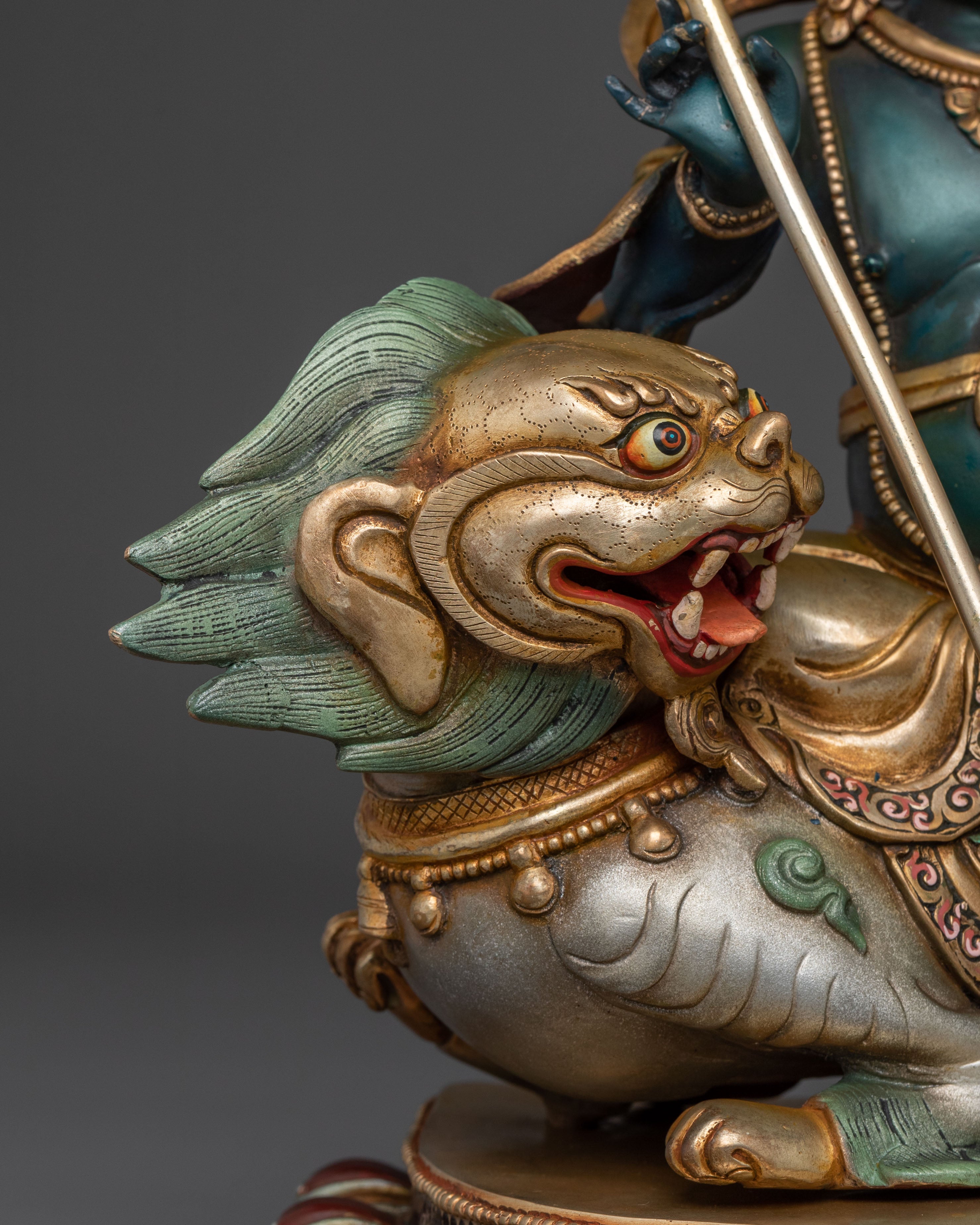 Sacred Namtoshe Wealth Deity Statue, Handcrafted in Nepal