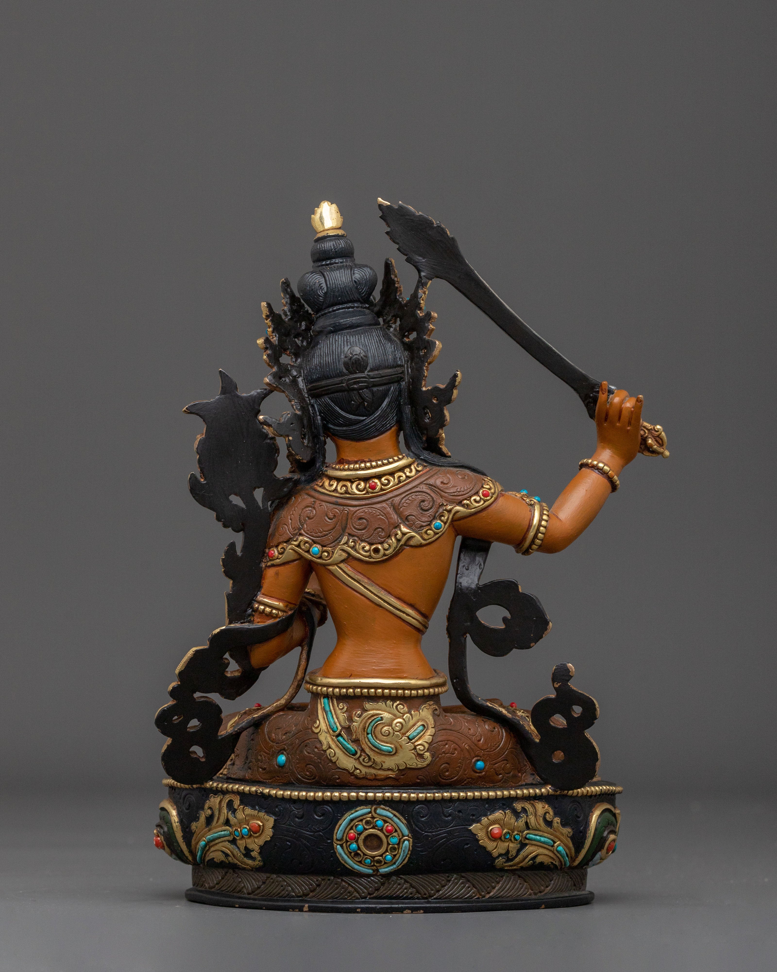 Enlightened Manjushri Bodhisattva Statue | Buddhist Shrine
