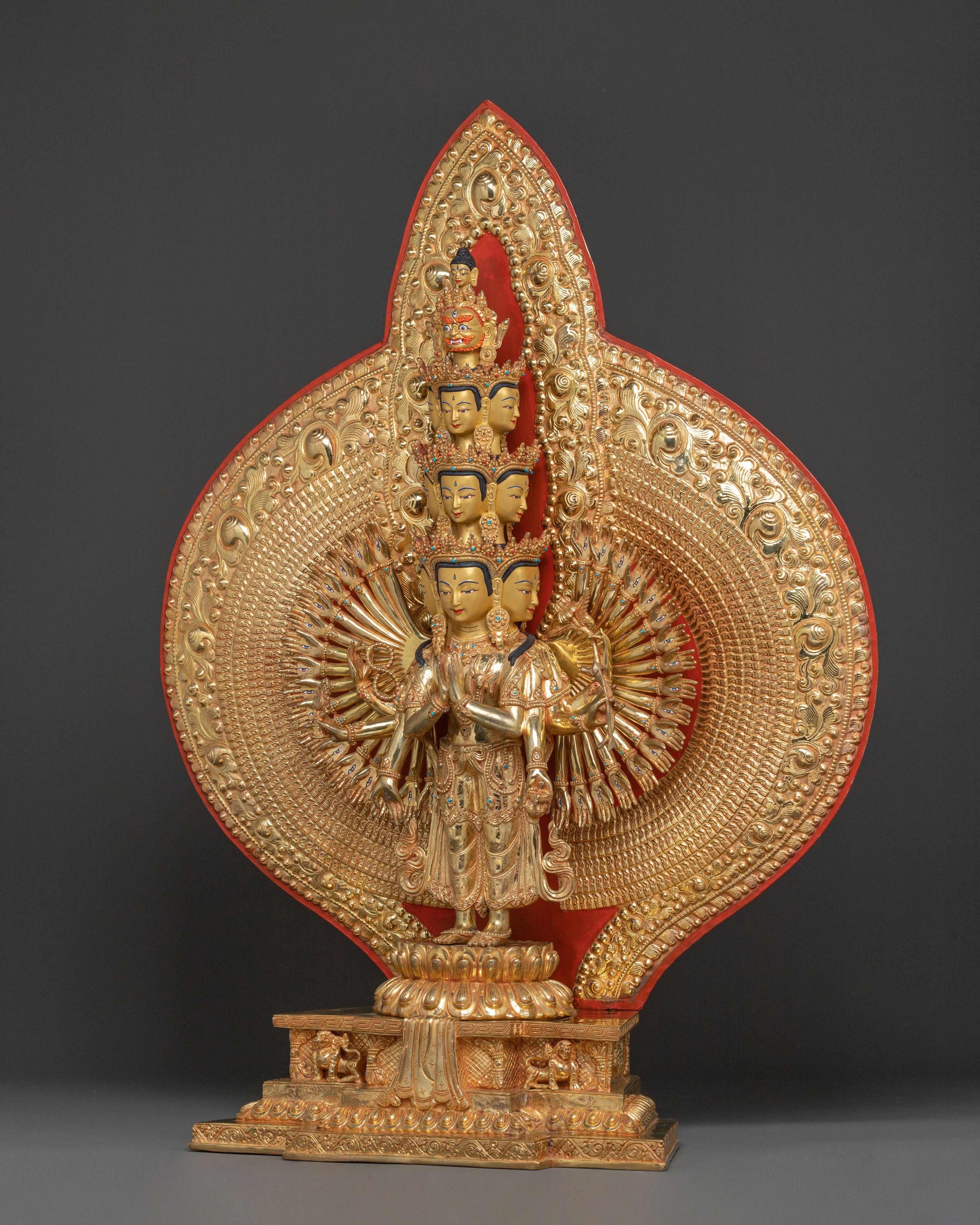 Thousand Armed Chenrezig Sacred Statue